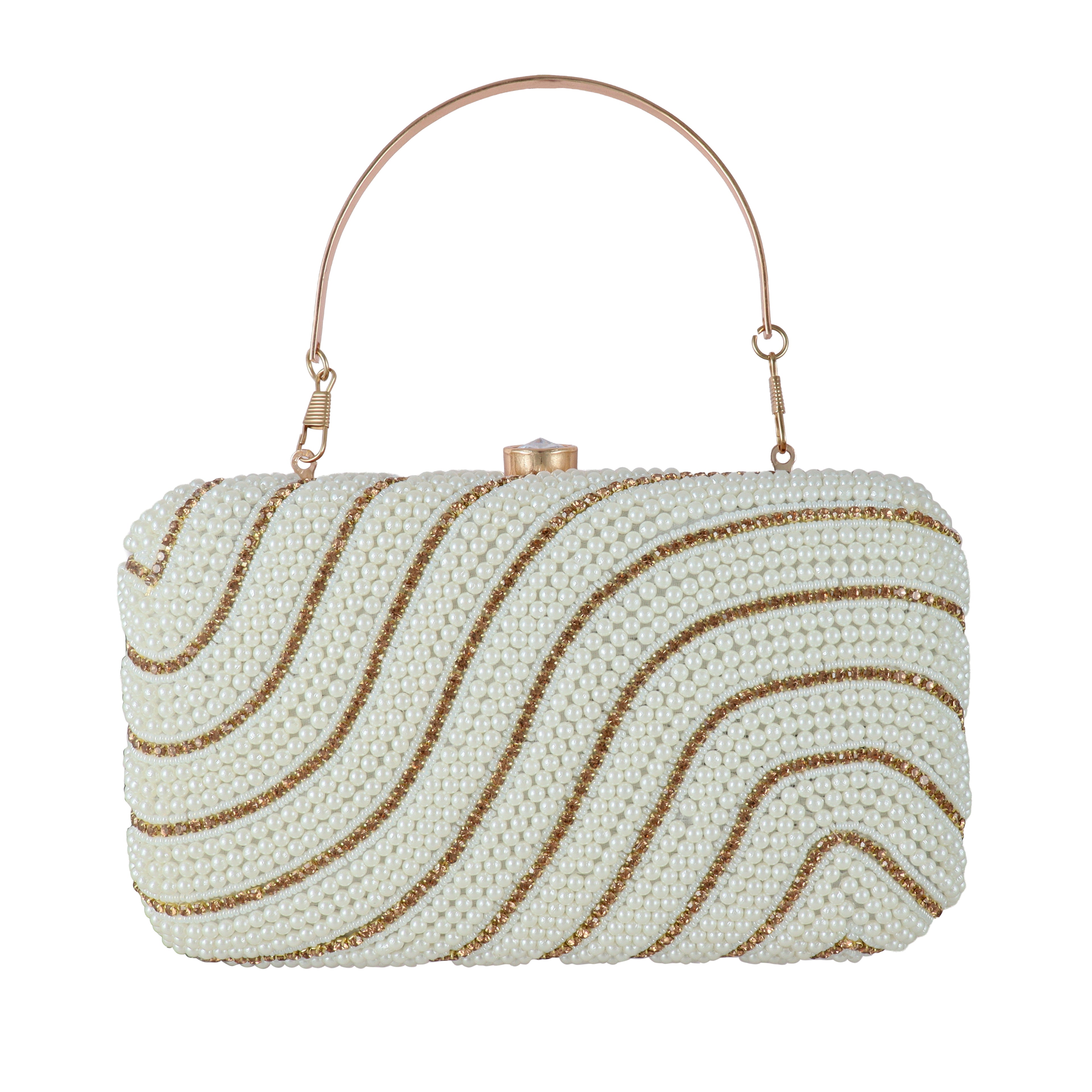 Wedding Party Wear Pearl Clutch Bag