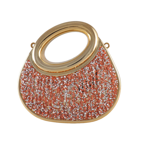 Aurelia Asymmetric Crystal Top-Handle Clutch