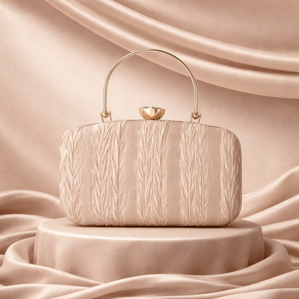 Structured Velvet Evening Clutch for Weddings & Formal Events
