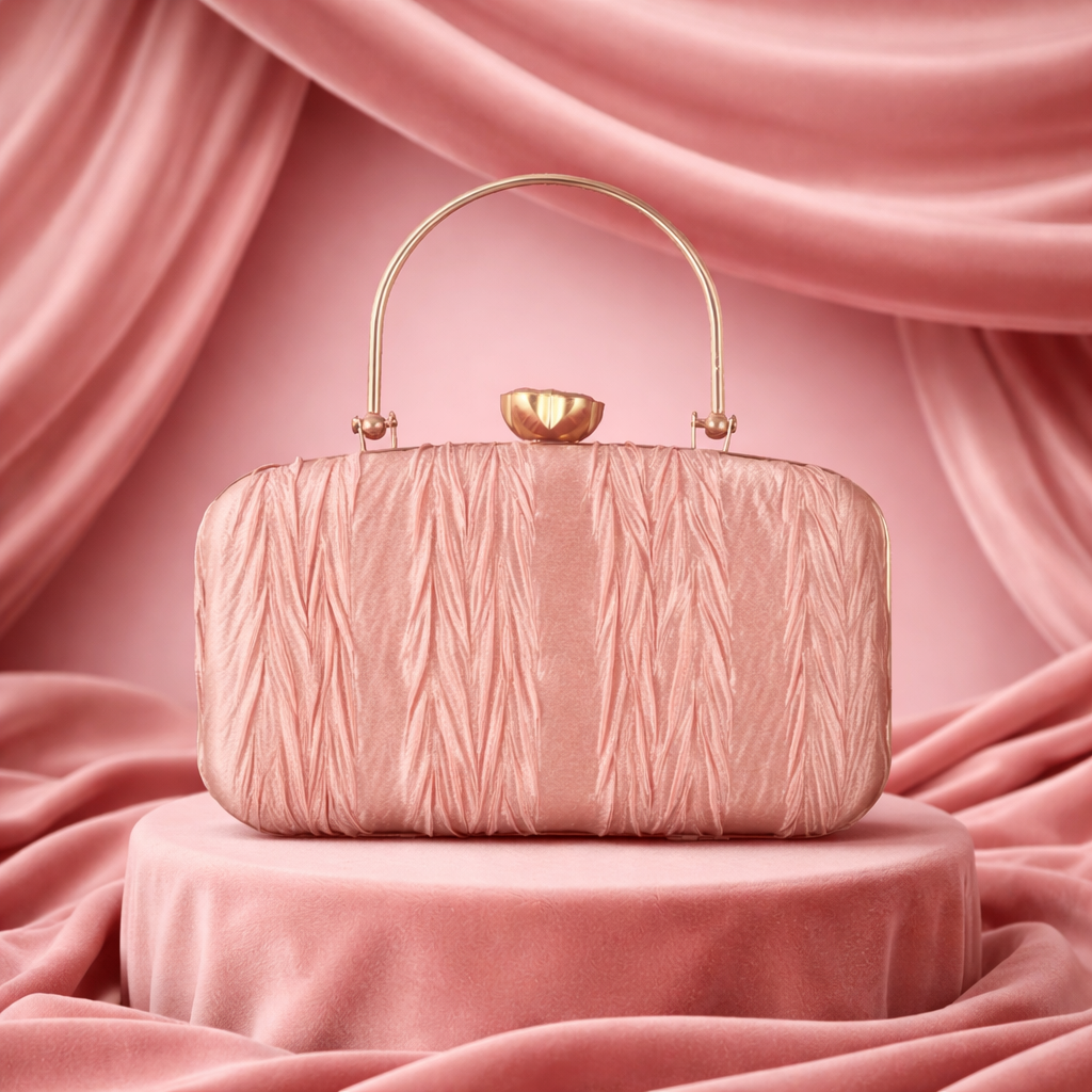 Structured Velvet Evening Clutch for Weddings & Formal Events