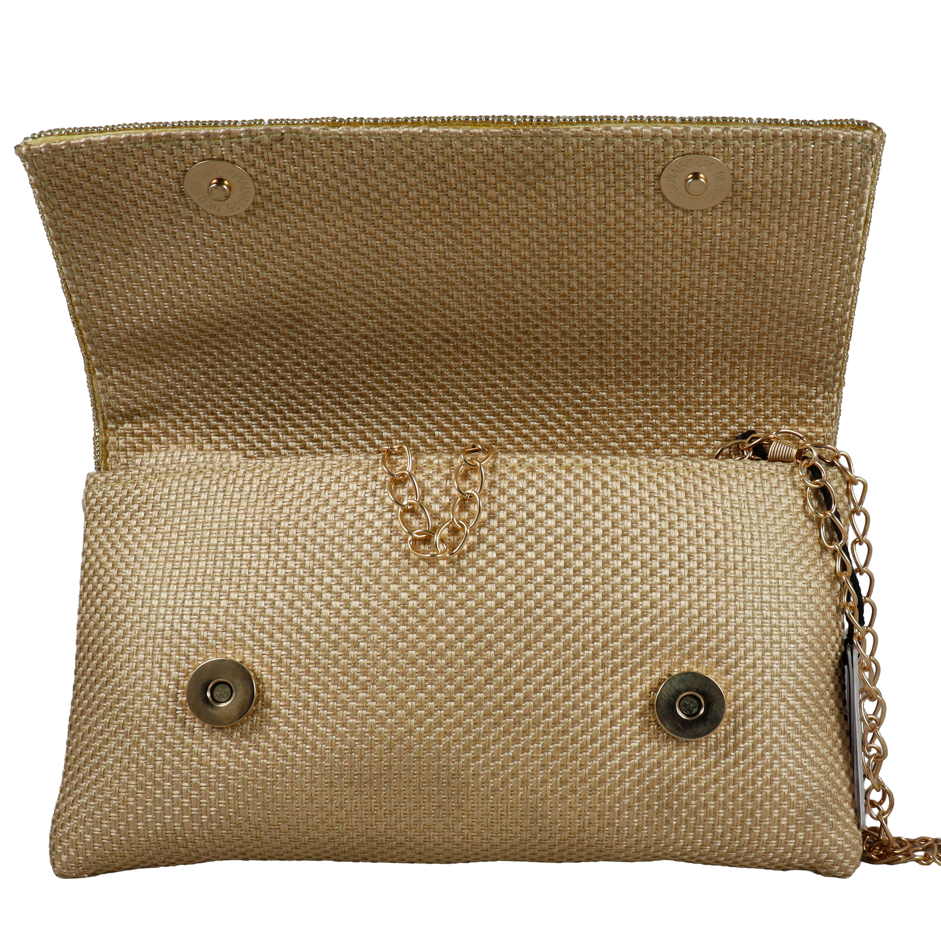 Designer Hand-Embroidered Floral Clutch Bag