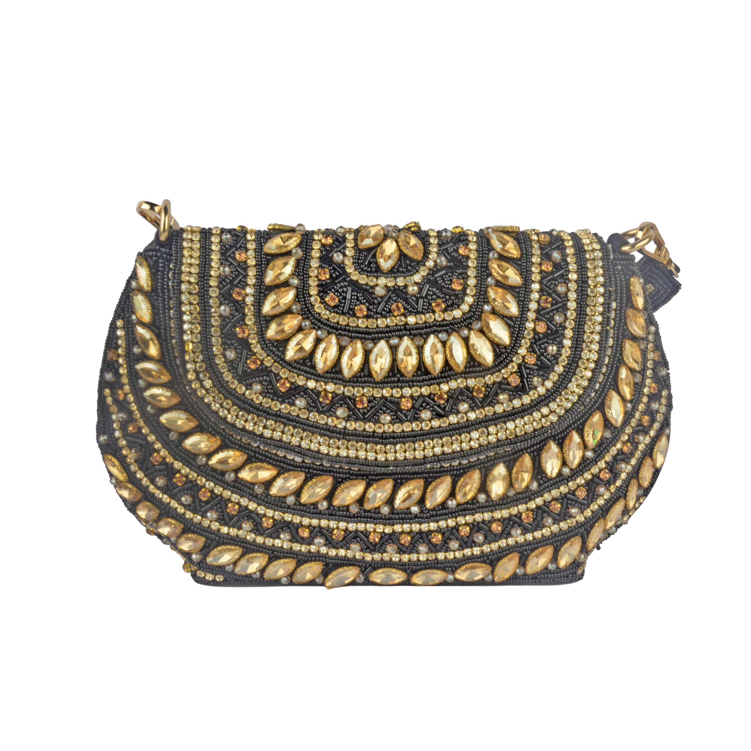 The Maya Crescent Tassel Handbag