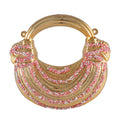 Aurelia Crescent Crystal Top-Handle Evening Bag