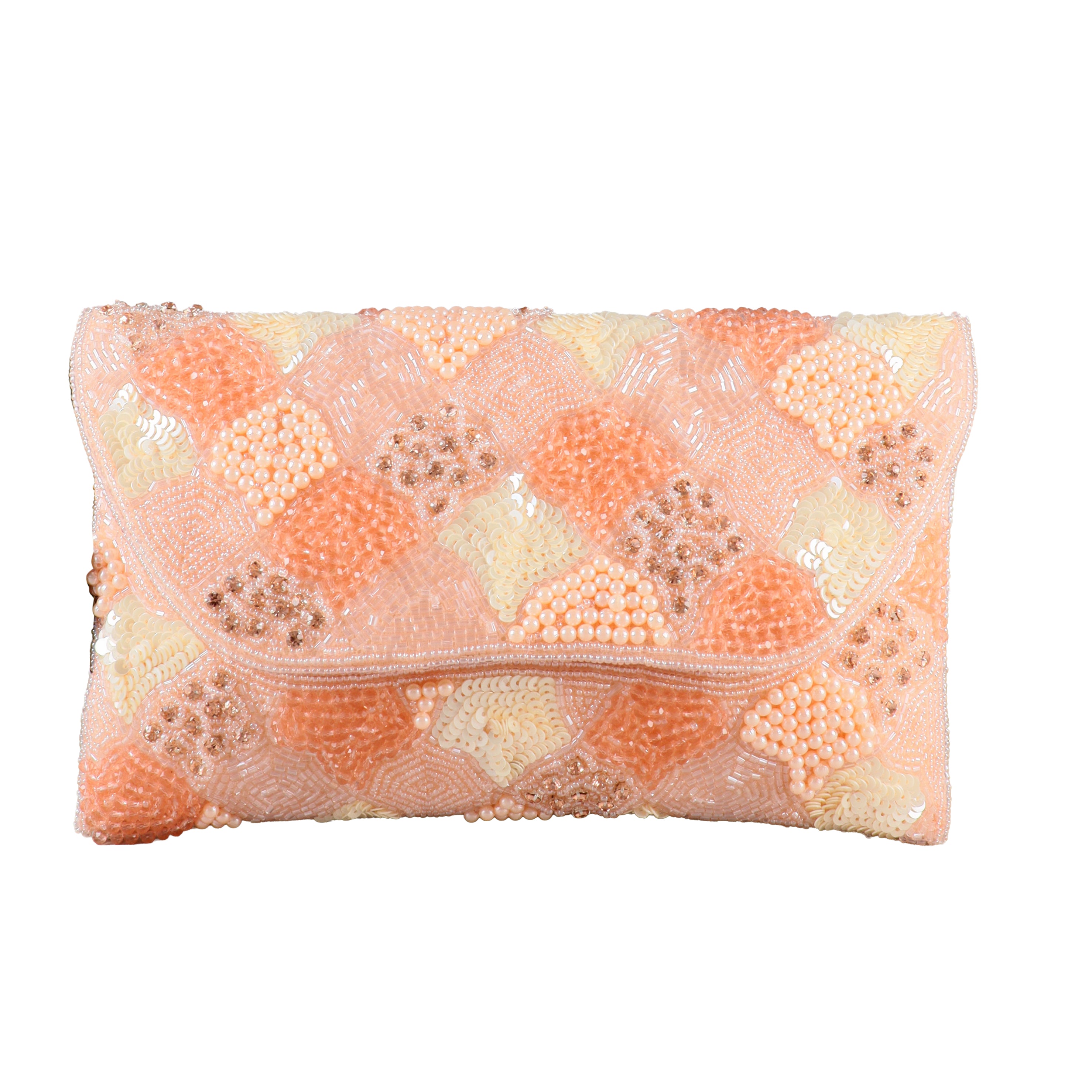Seraphina Hand-Beaded Envelope Clutch