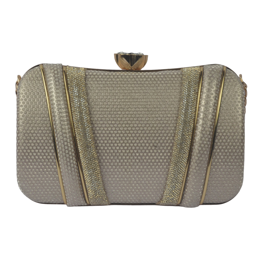The Vivienne Pearl & Crystal Wave Evening Clutch