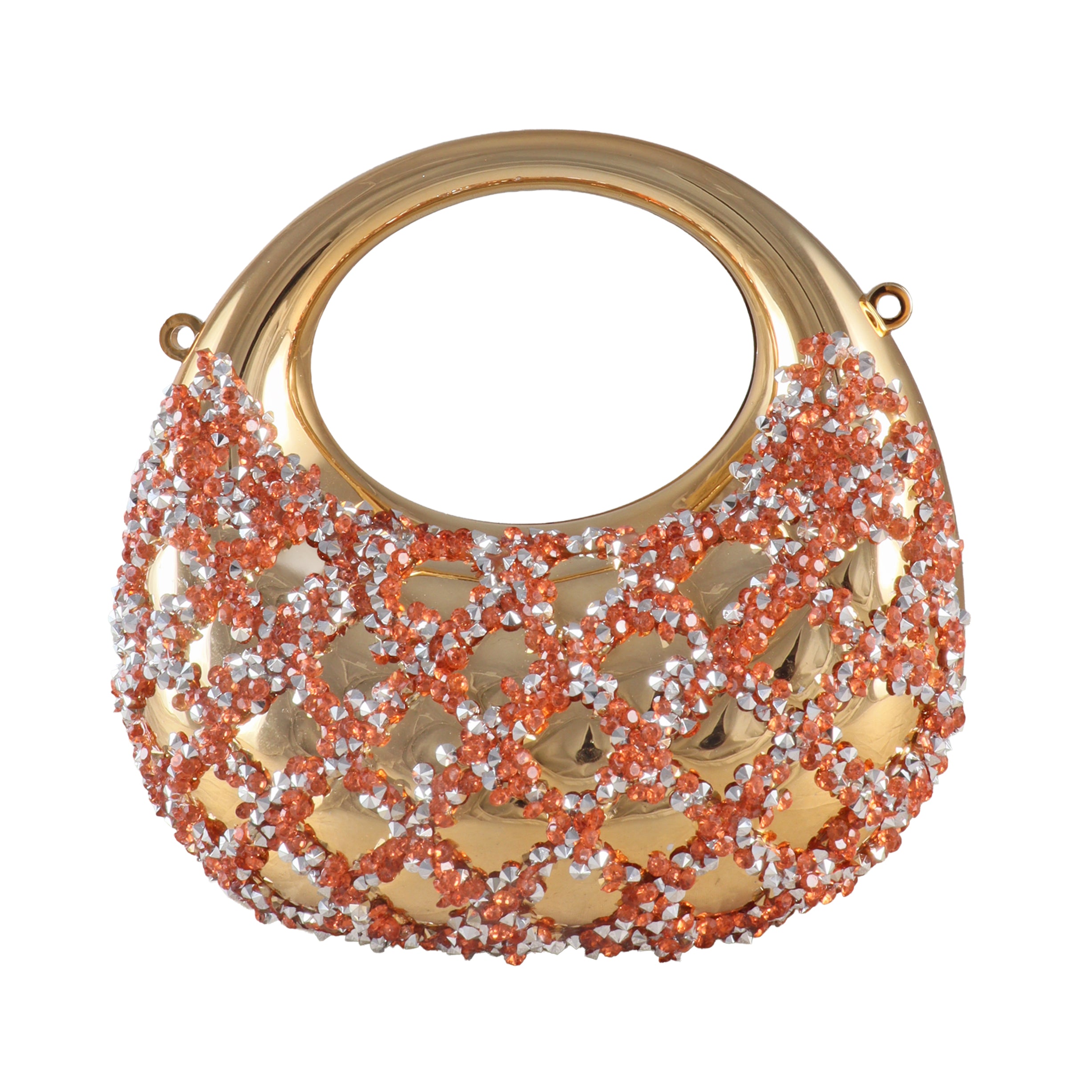 Elysian Lattice Crystal Top-Handle Clutch