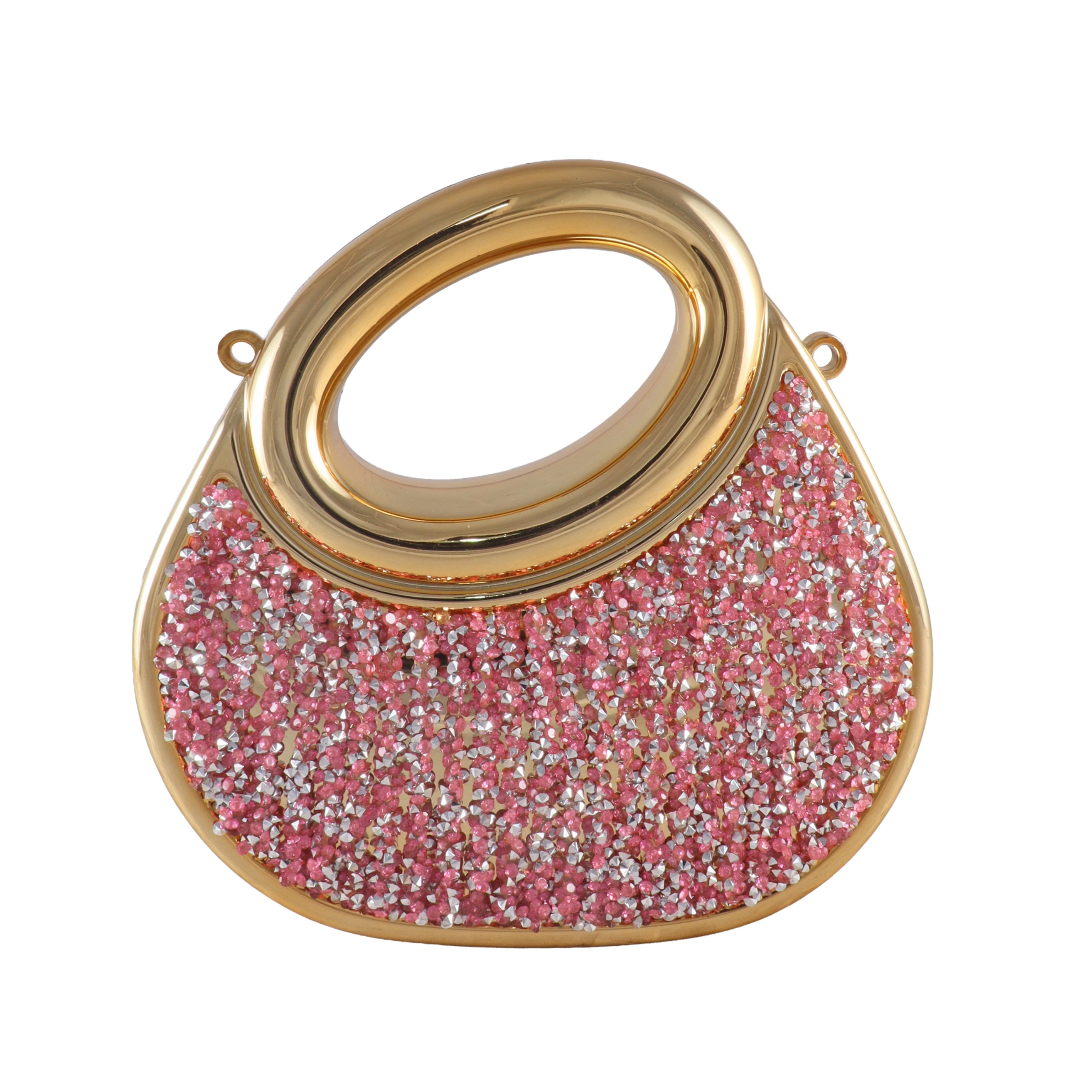 Aurelia Asymmetric Crystal Top-Handle Clutch