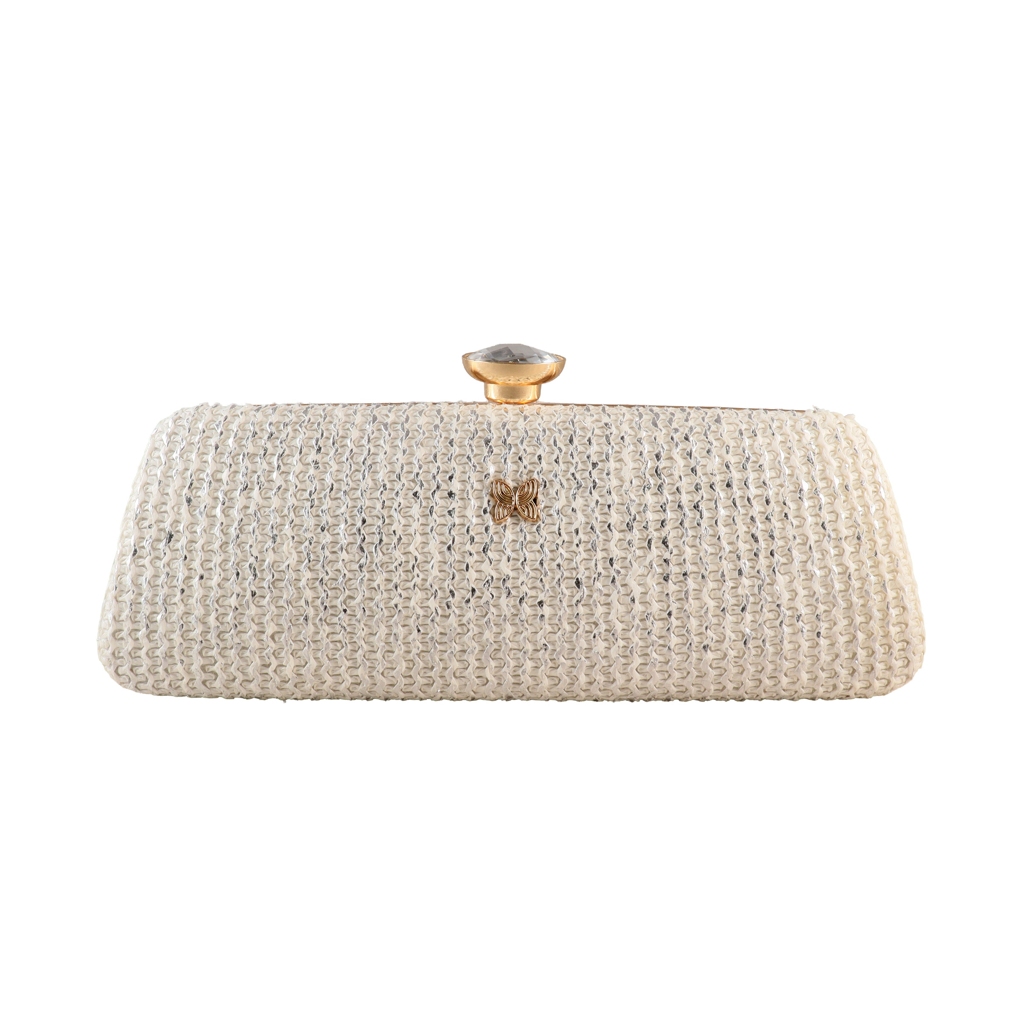 The Genevieve Crystal Cluster Evening Clutch