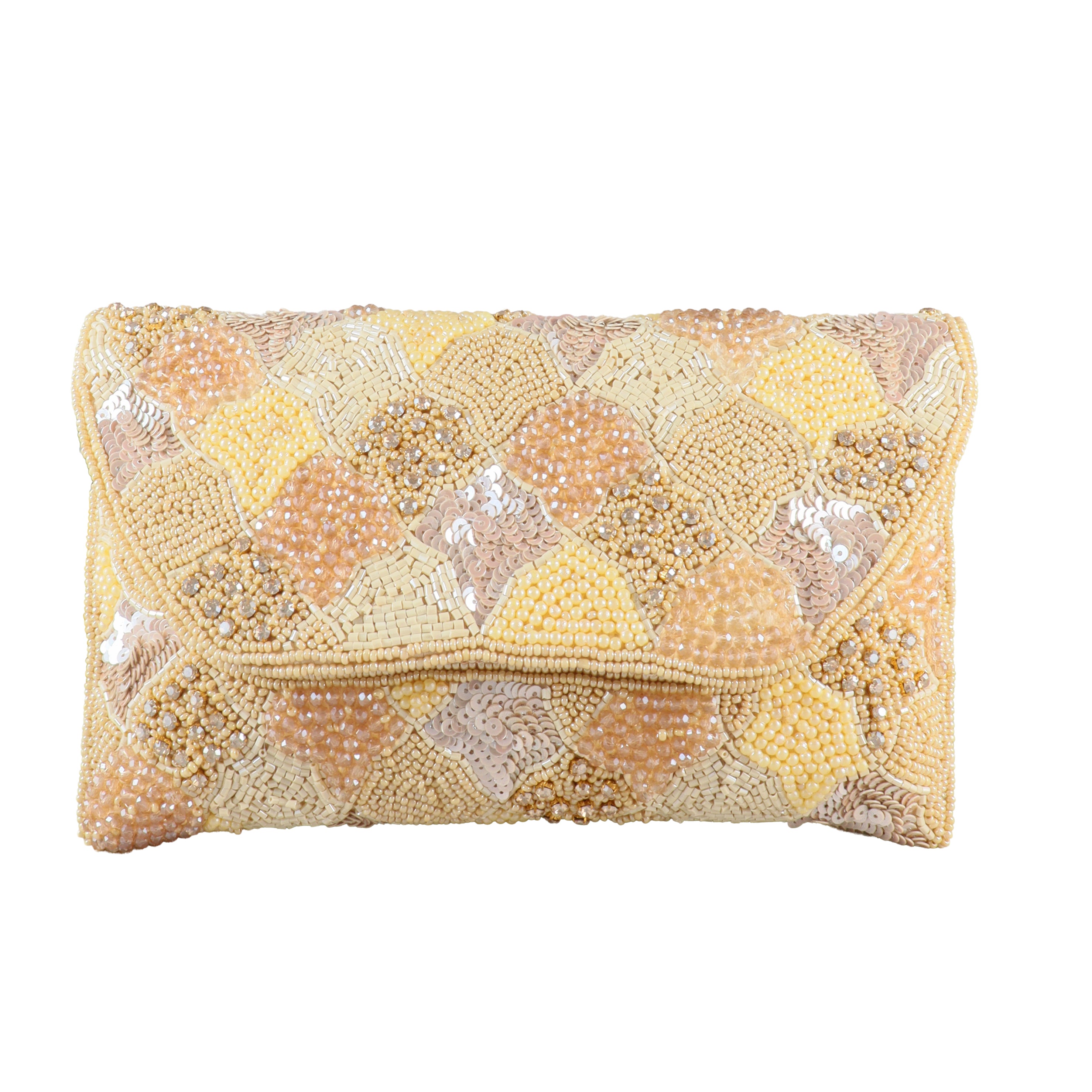 Seraphina Hand-Beaded Envelope Clutch