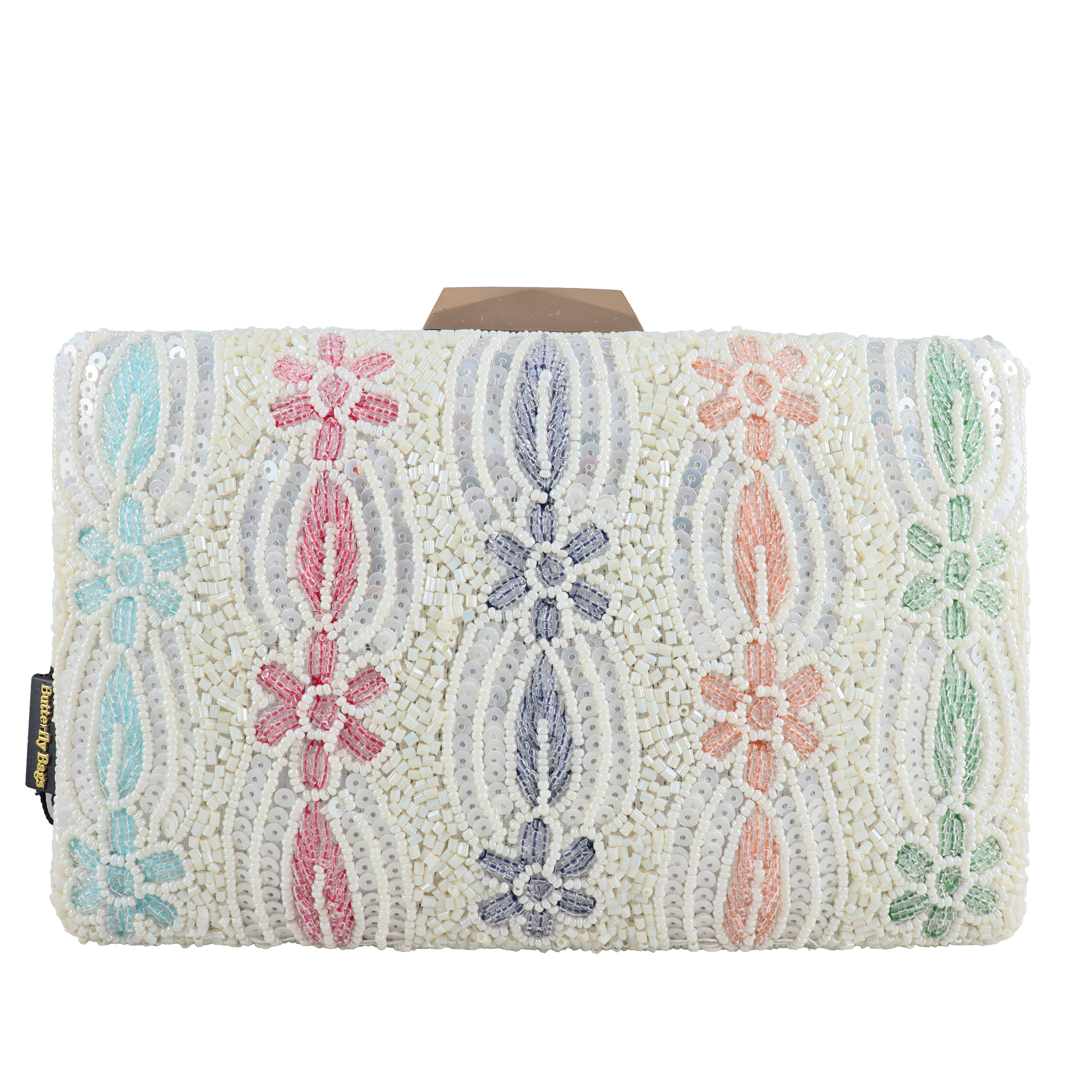 Handcrafted Floral Artisan Evening Clutch