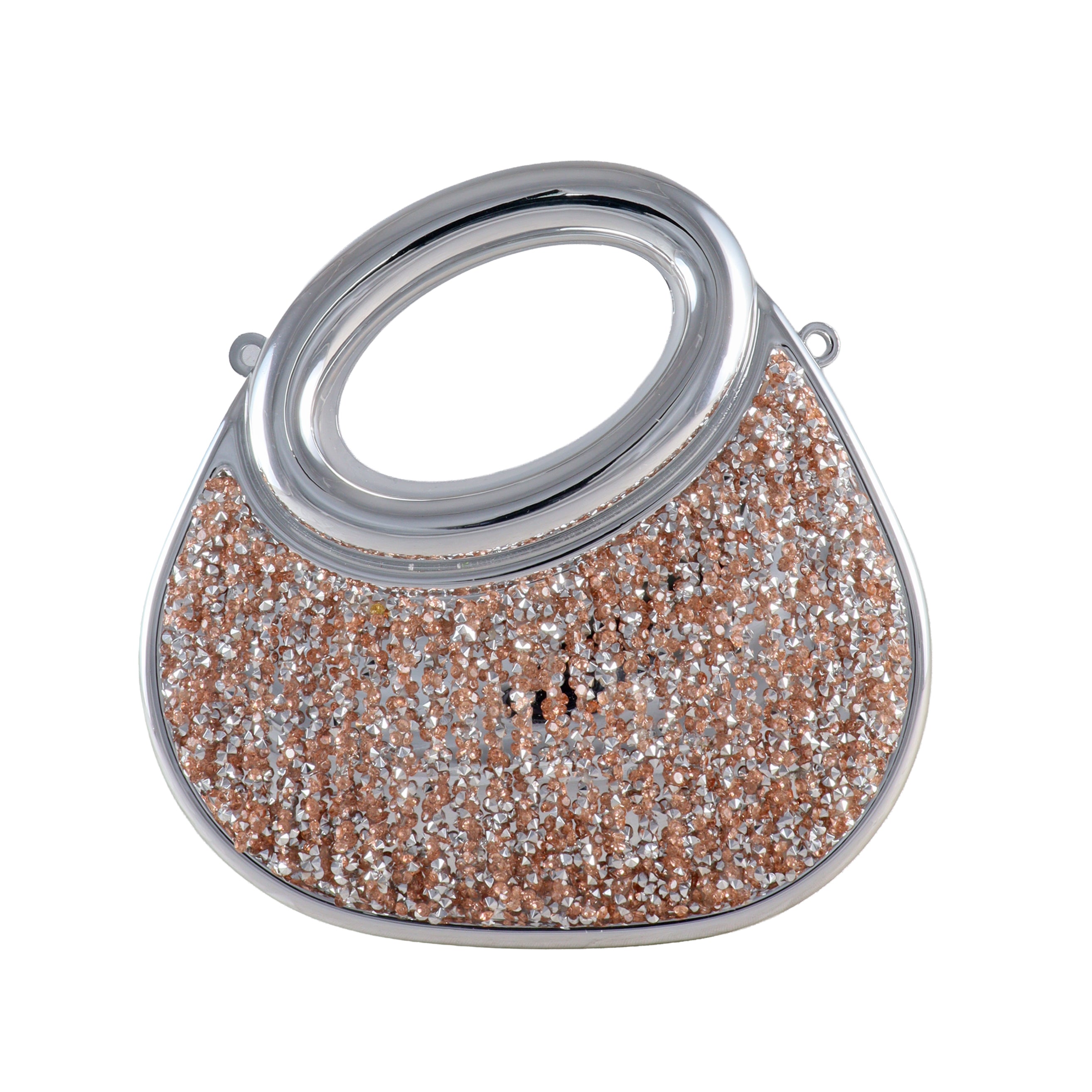 Aurelia Asymmetric Crystal Top-Handle Clutch