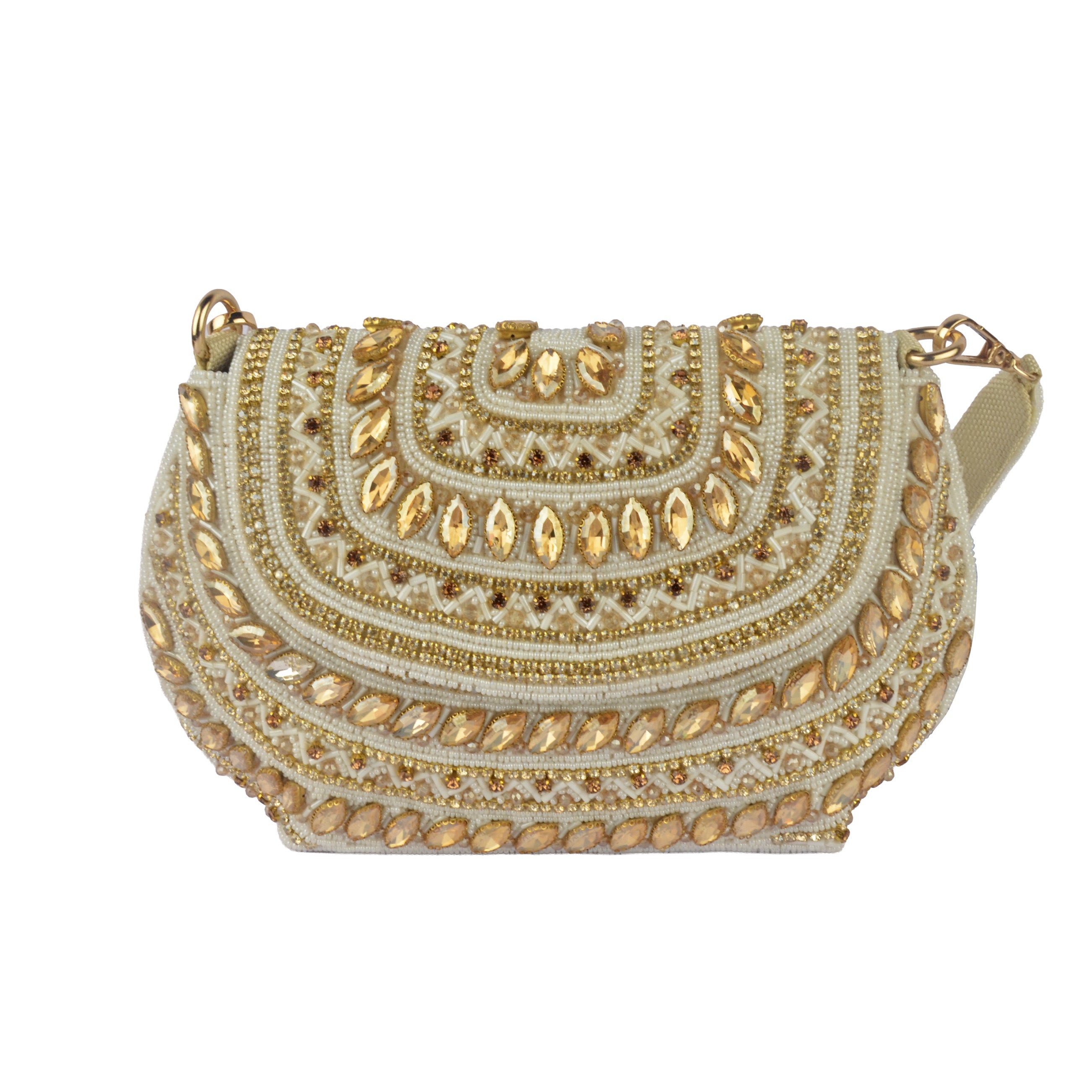 The Maya Crescent Tassel Handbag