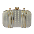 The Empress Pearl-Grid Oval Clutch