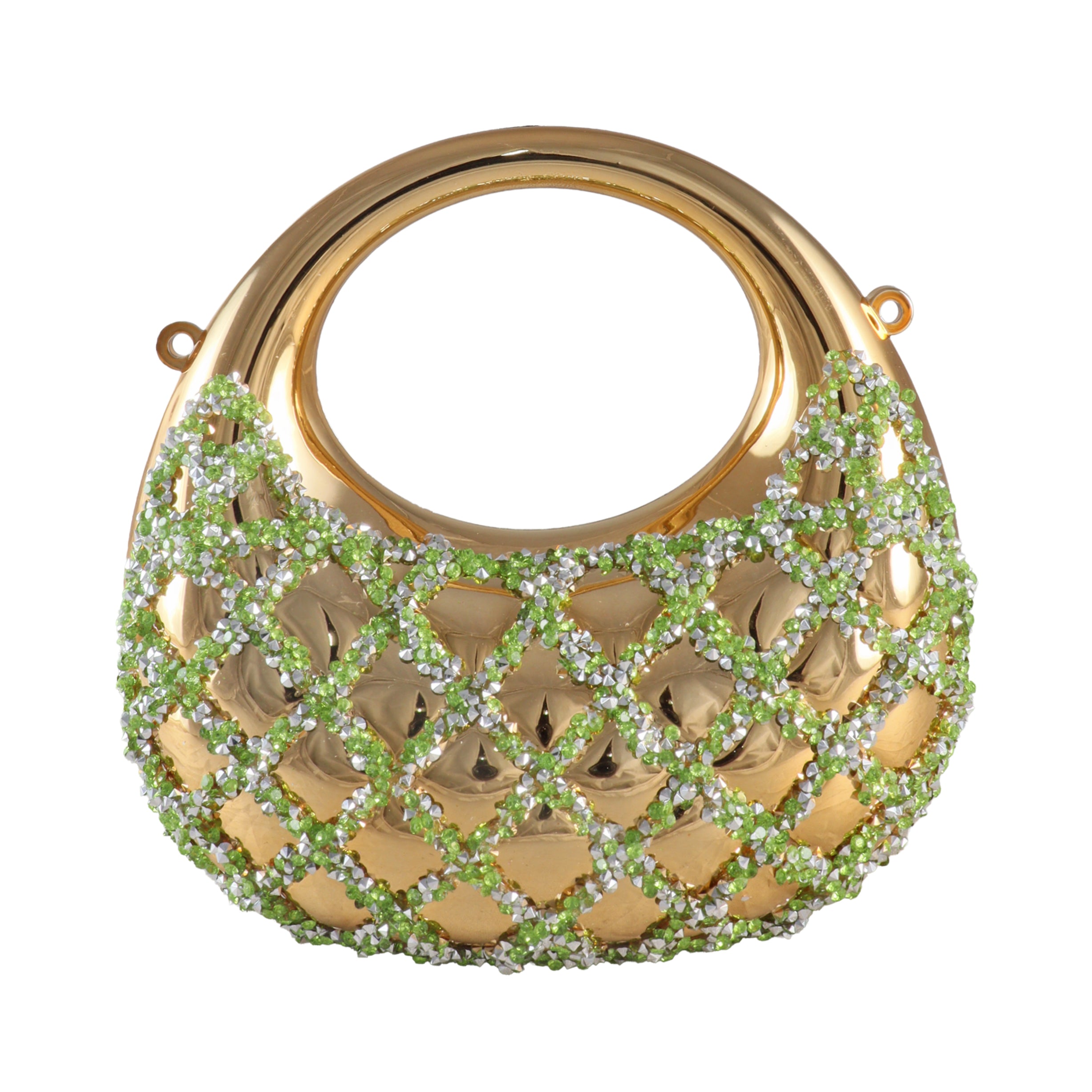 Elysian Lattice Crystal Top-Handle Clutch