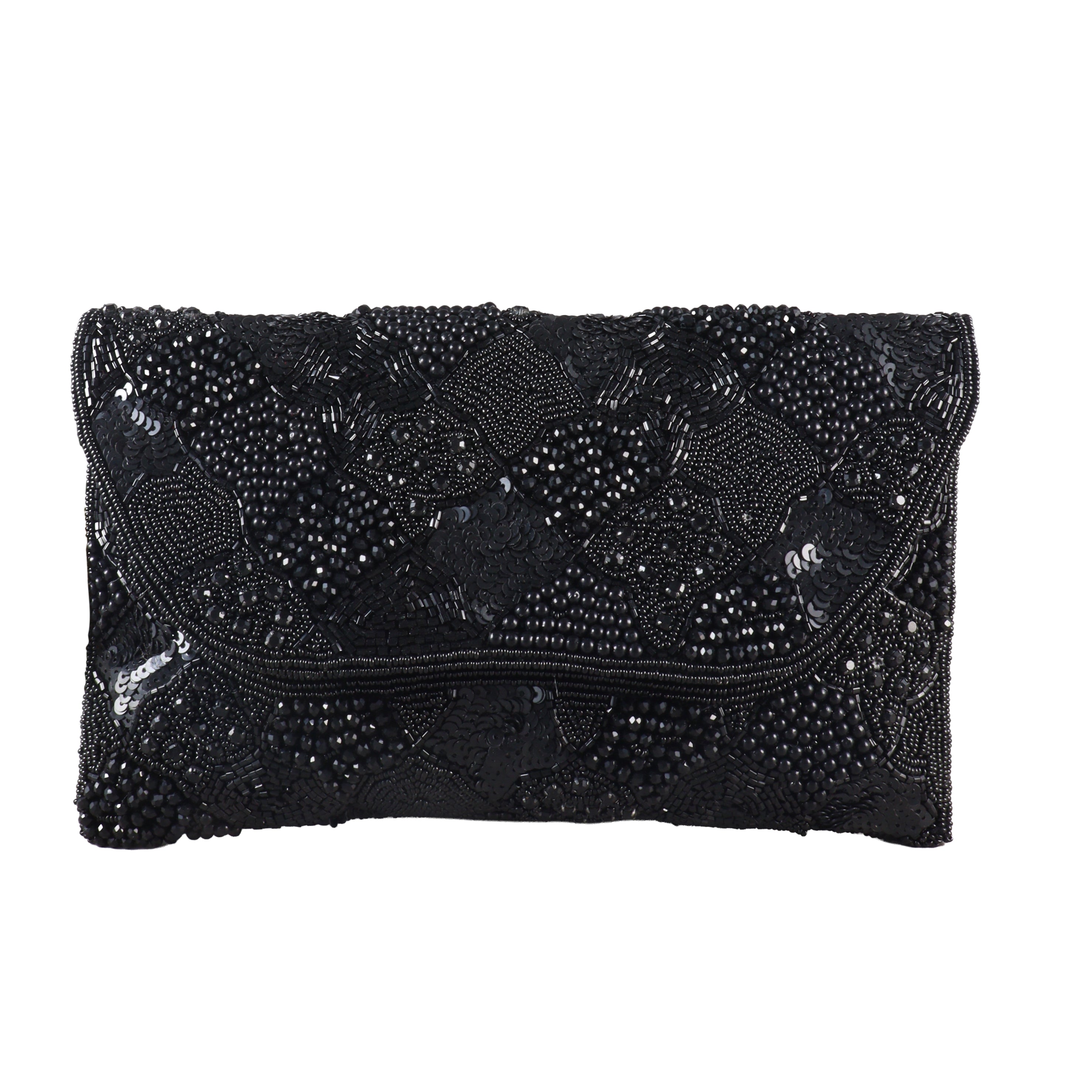 Seraphina Hand-Beaded Envelope Clutch