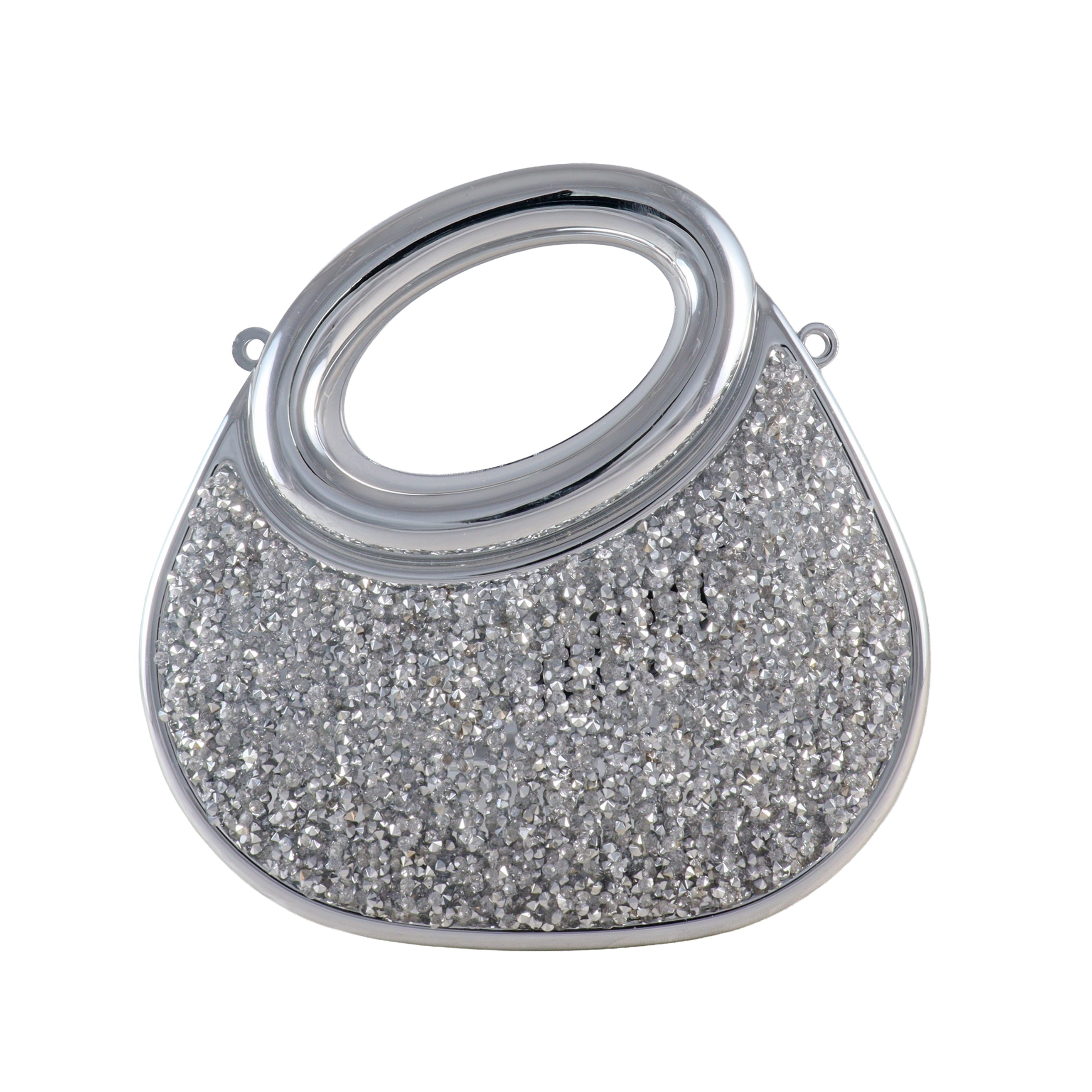 Aurelia Asymmetric Crystal Top-Handle Clutch