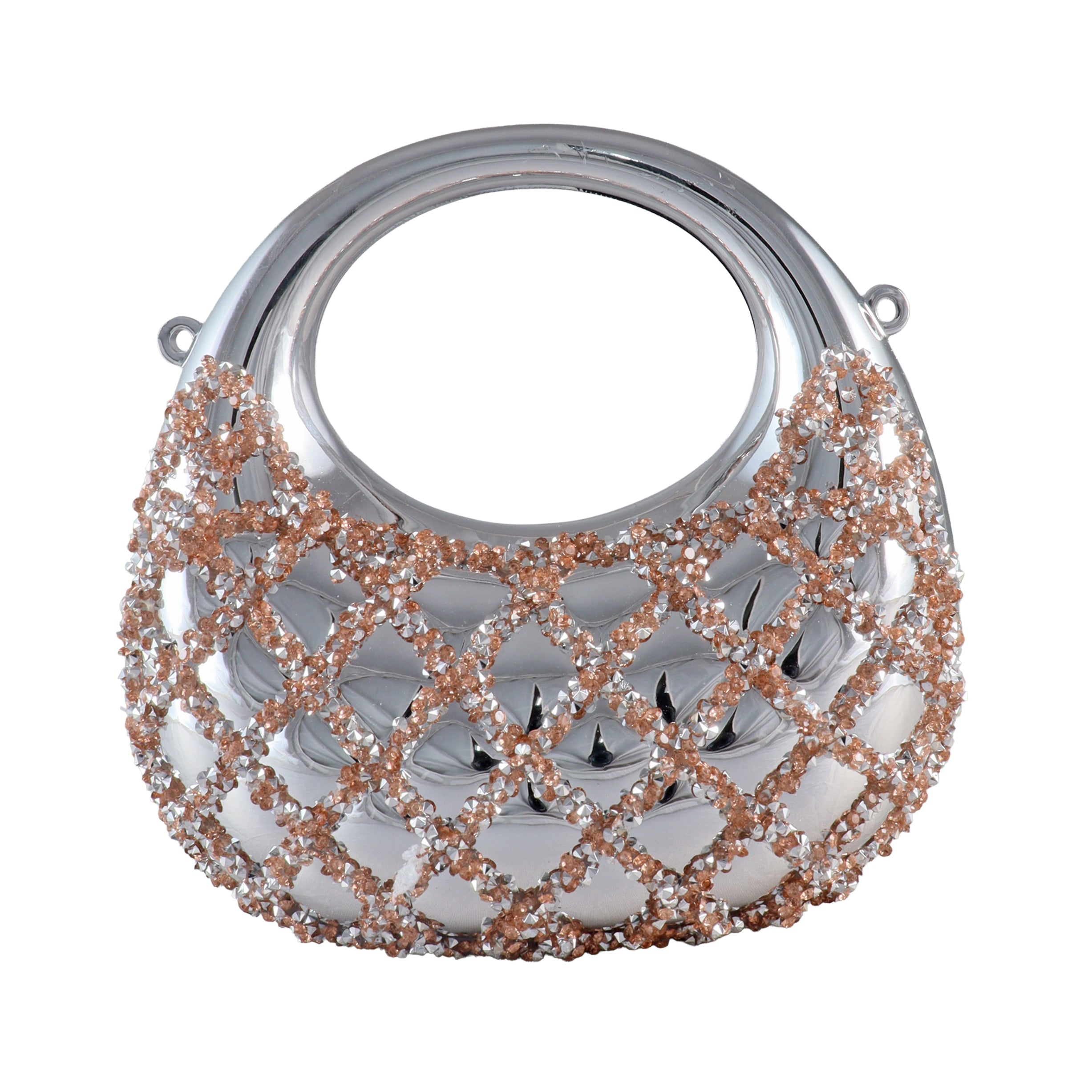 Elysian Lattice Crystal Top-Handle Clutch