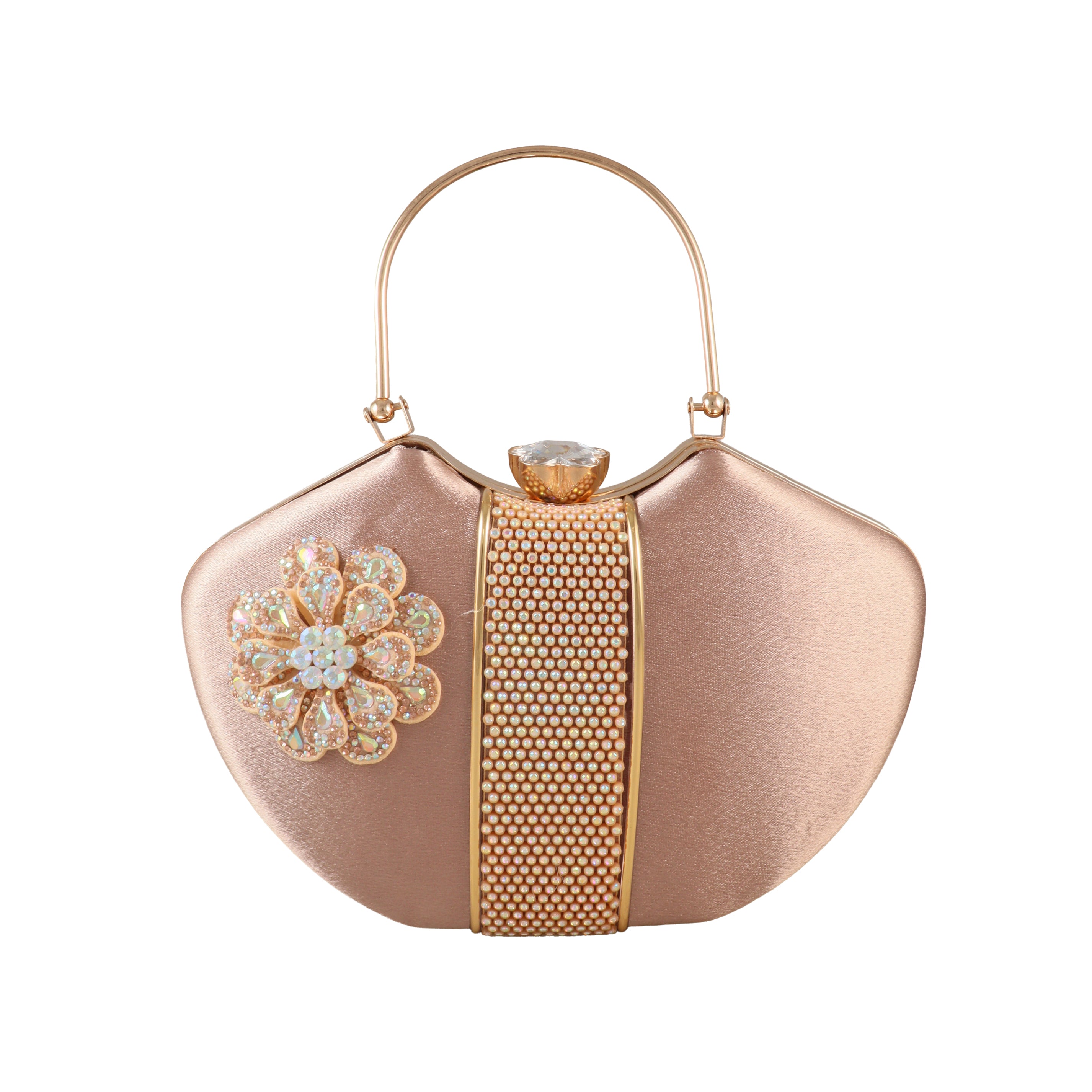 Aura Crystal Floral Evening Clutch