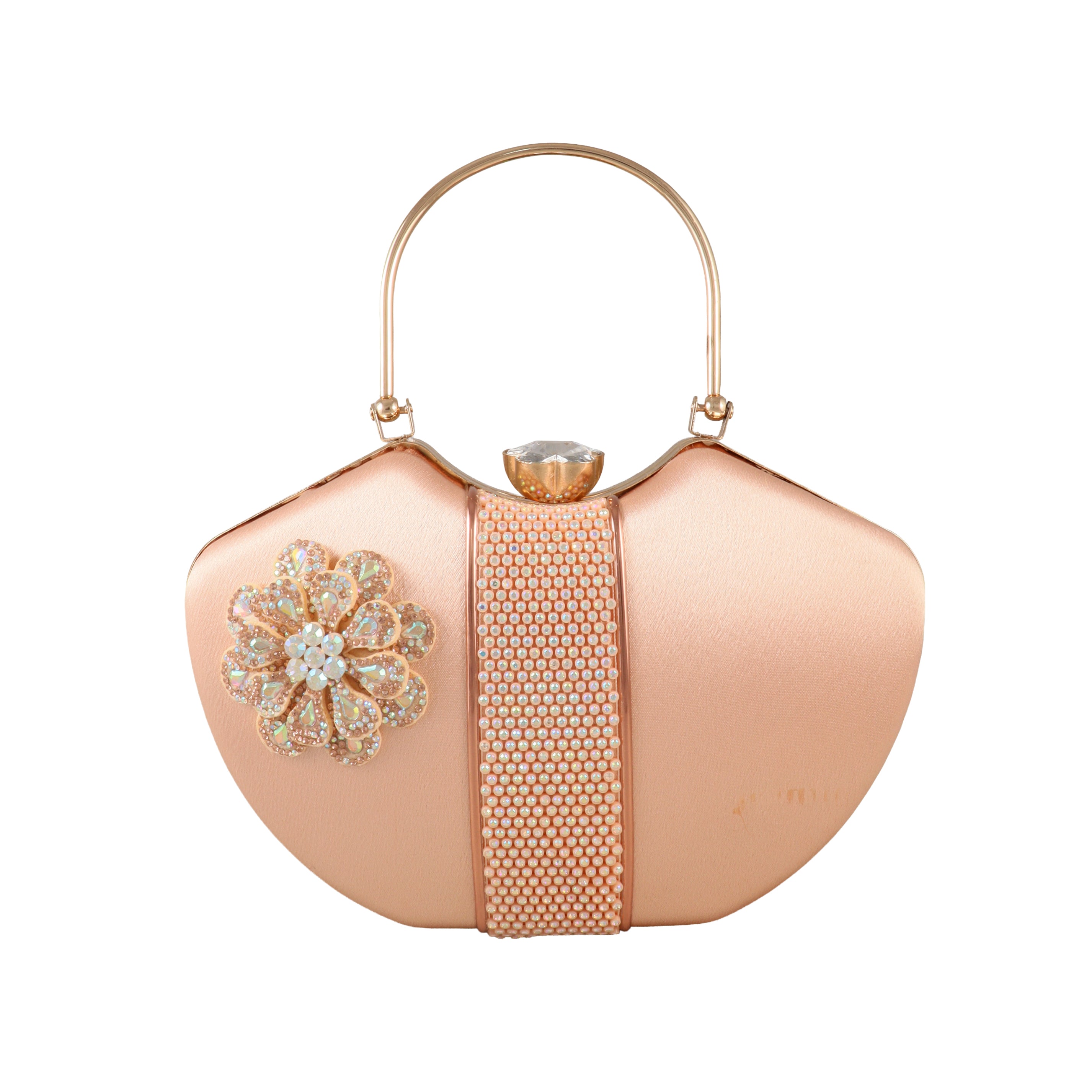 Aura Crystal Floral Evening Clutch