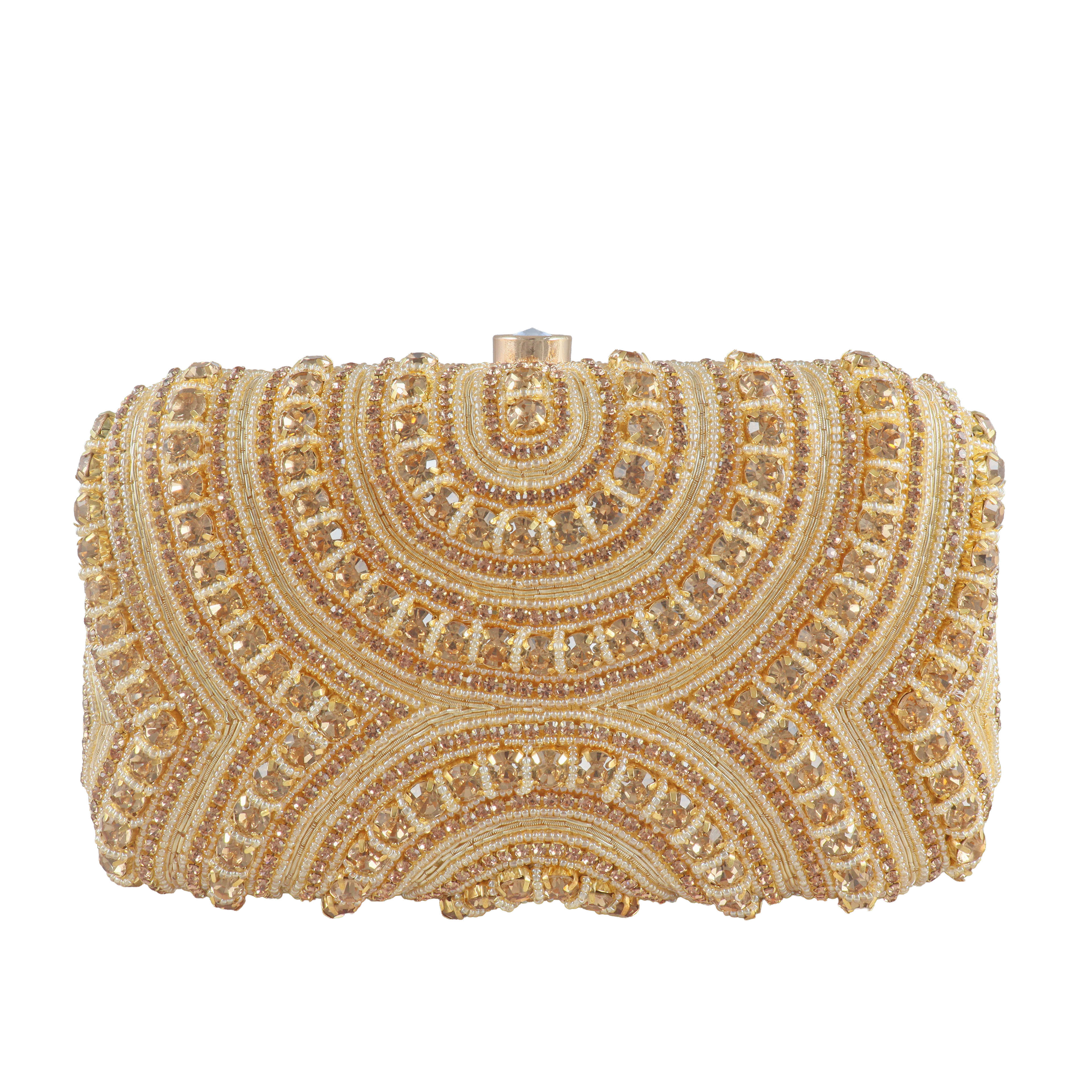 Radiant Sunburst - The Ultimate Hand-Beaded Luxury Statement Clutch