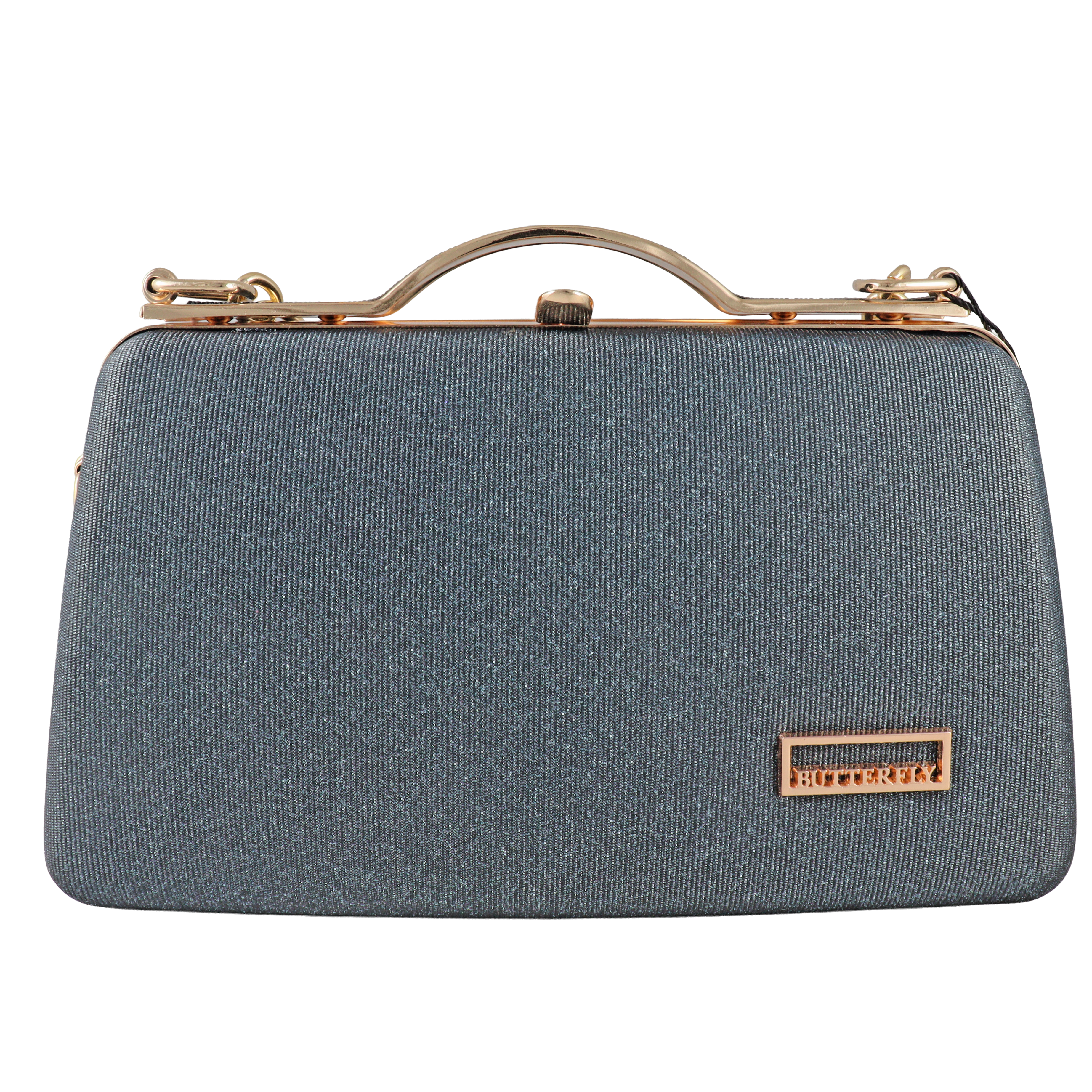 Women’s hard-case clutch handbag