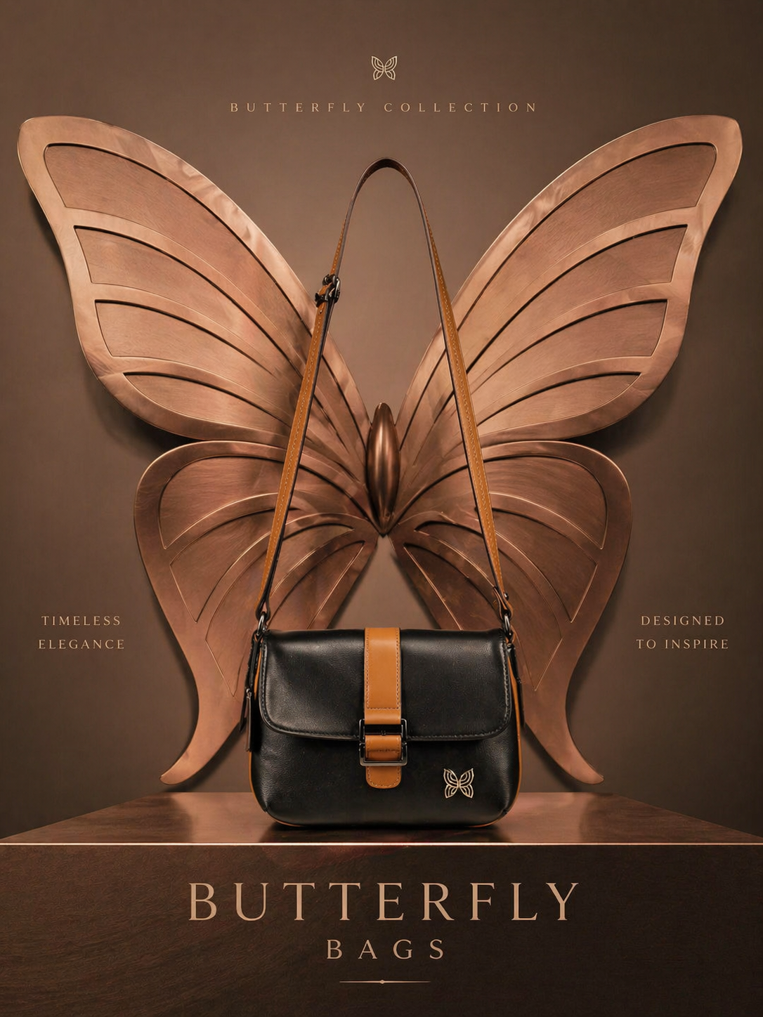 The Artisanal Duo-Tone Crossbody: Premium Vegan Leather Flap Bag