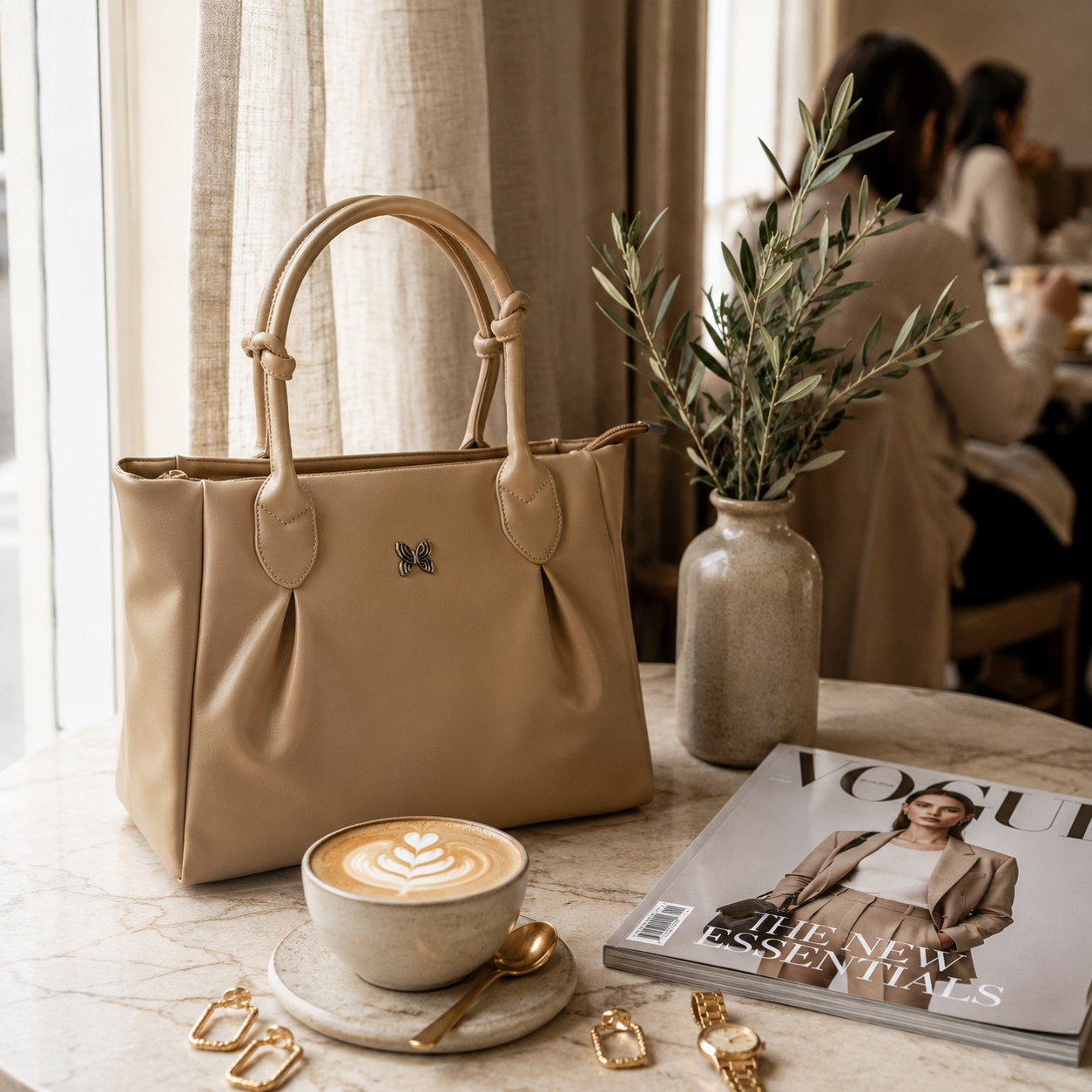 The Isla Woven Crescent Shoulder Bag