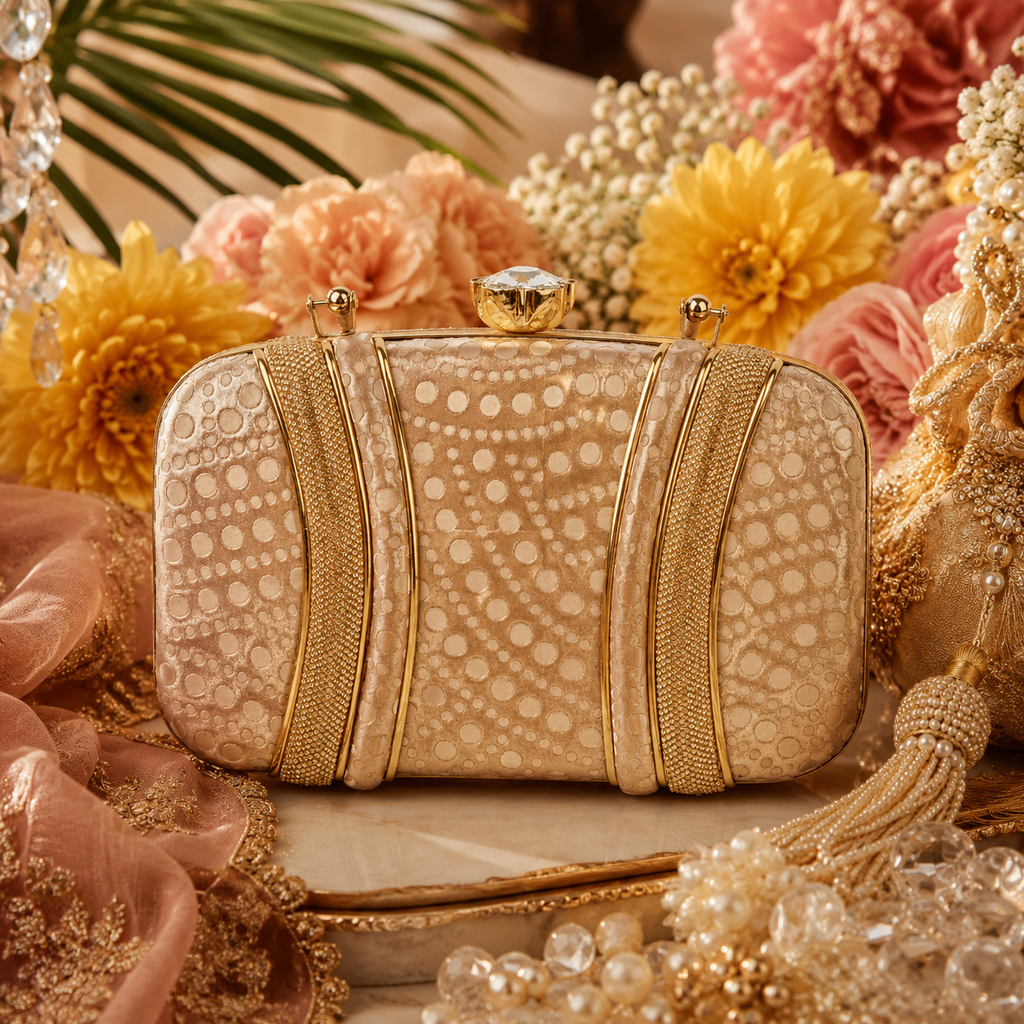 The Athena Crystal-Lattice Evening Minaudière