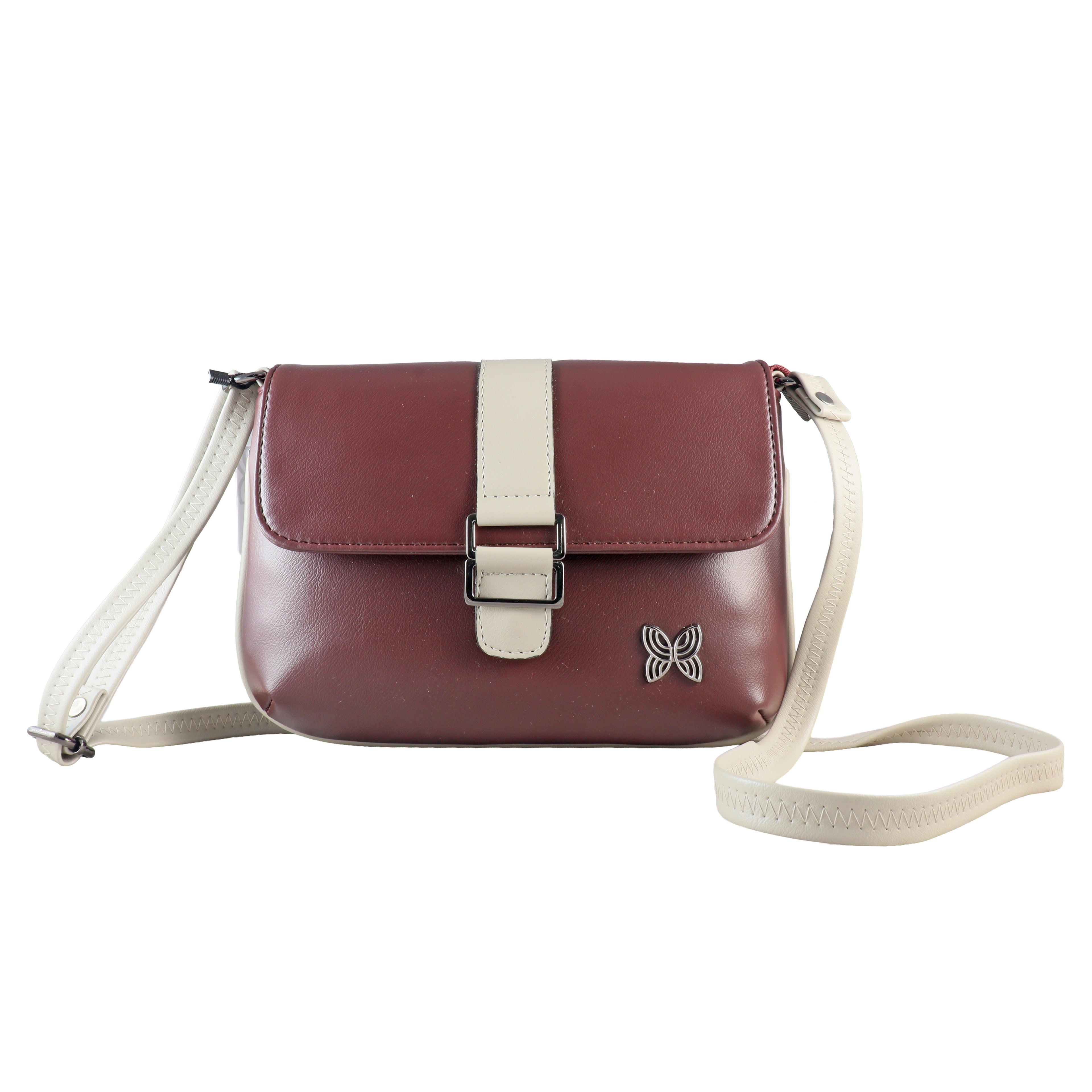 The Artisanal Duo-Tone Crossbody: Premium Vegan Leather Flap Bag