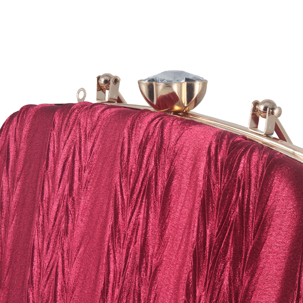 Structured Velvet Evening Clutch for Weddings & Formal Events
