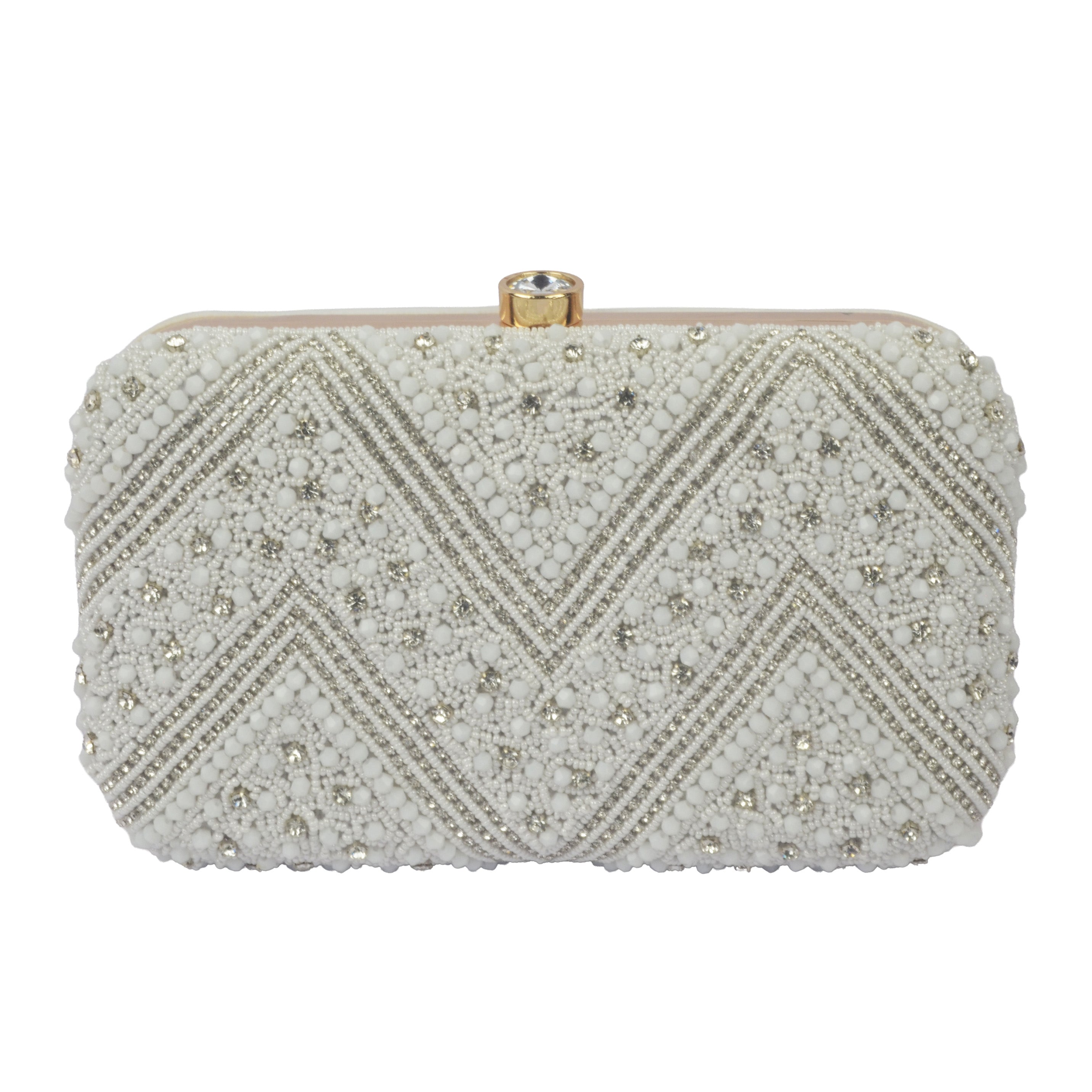 The Luminous Sunburst Pleated Evening Clutch