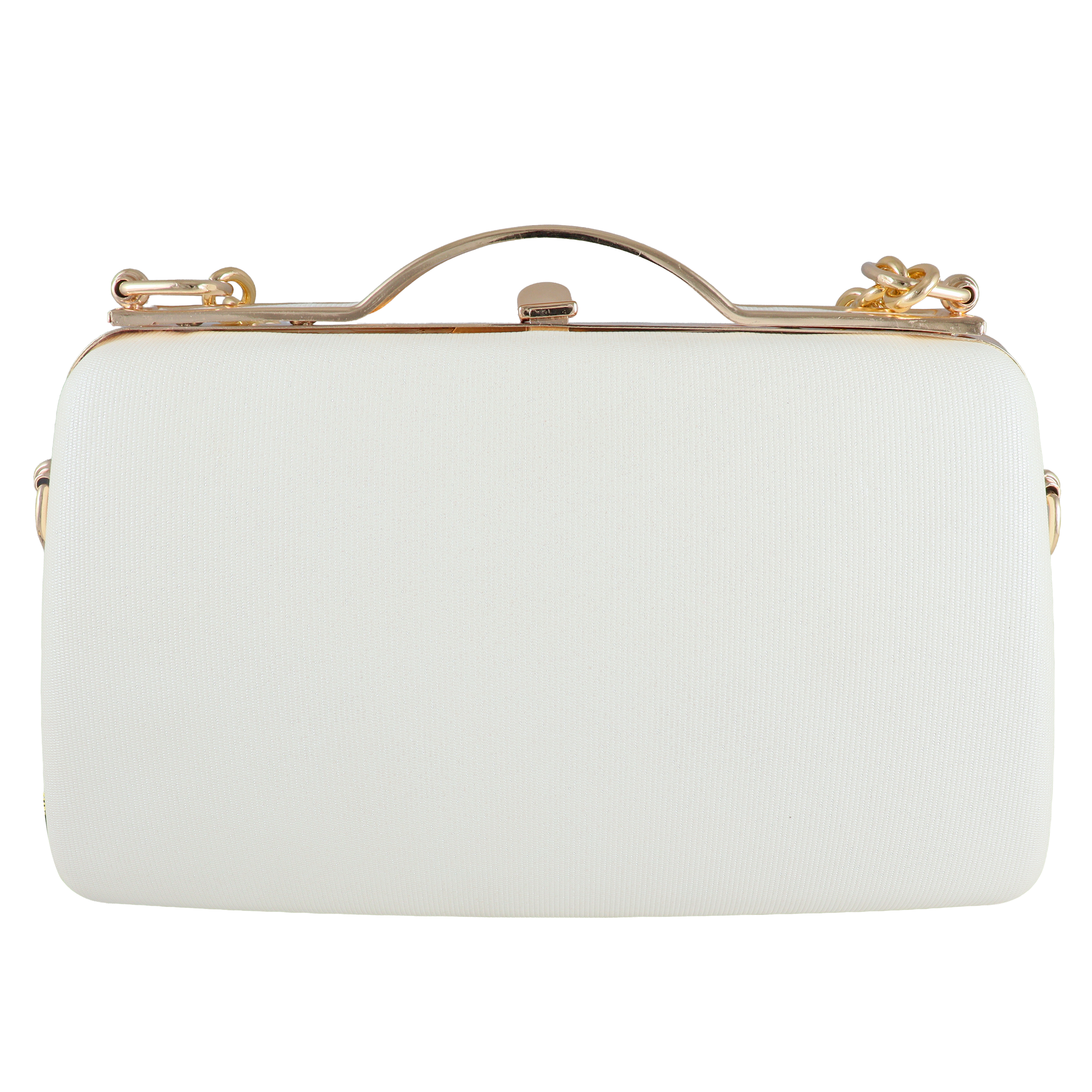 Women’s hard-case clutch handbag