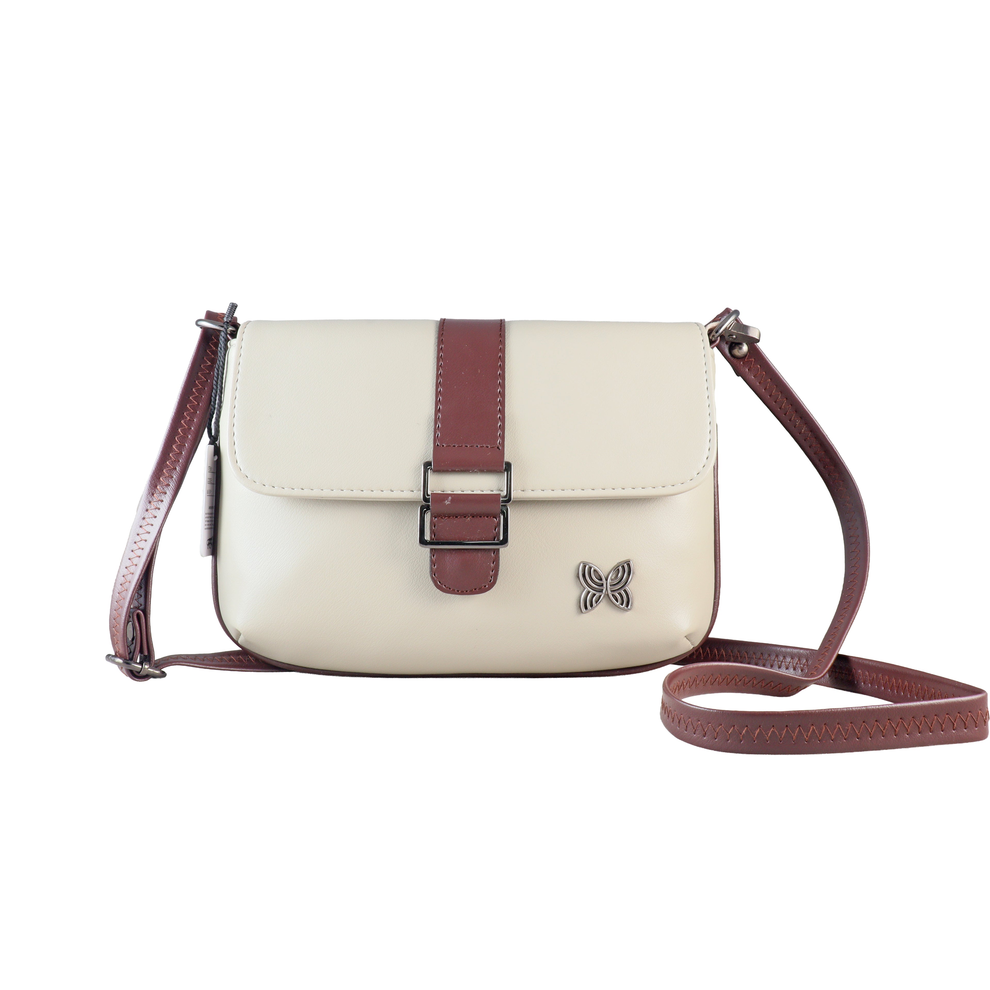 The Artisanal Duo-Tone Crossbody: Premium Vegan Leather Flap Bag