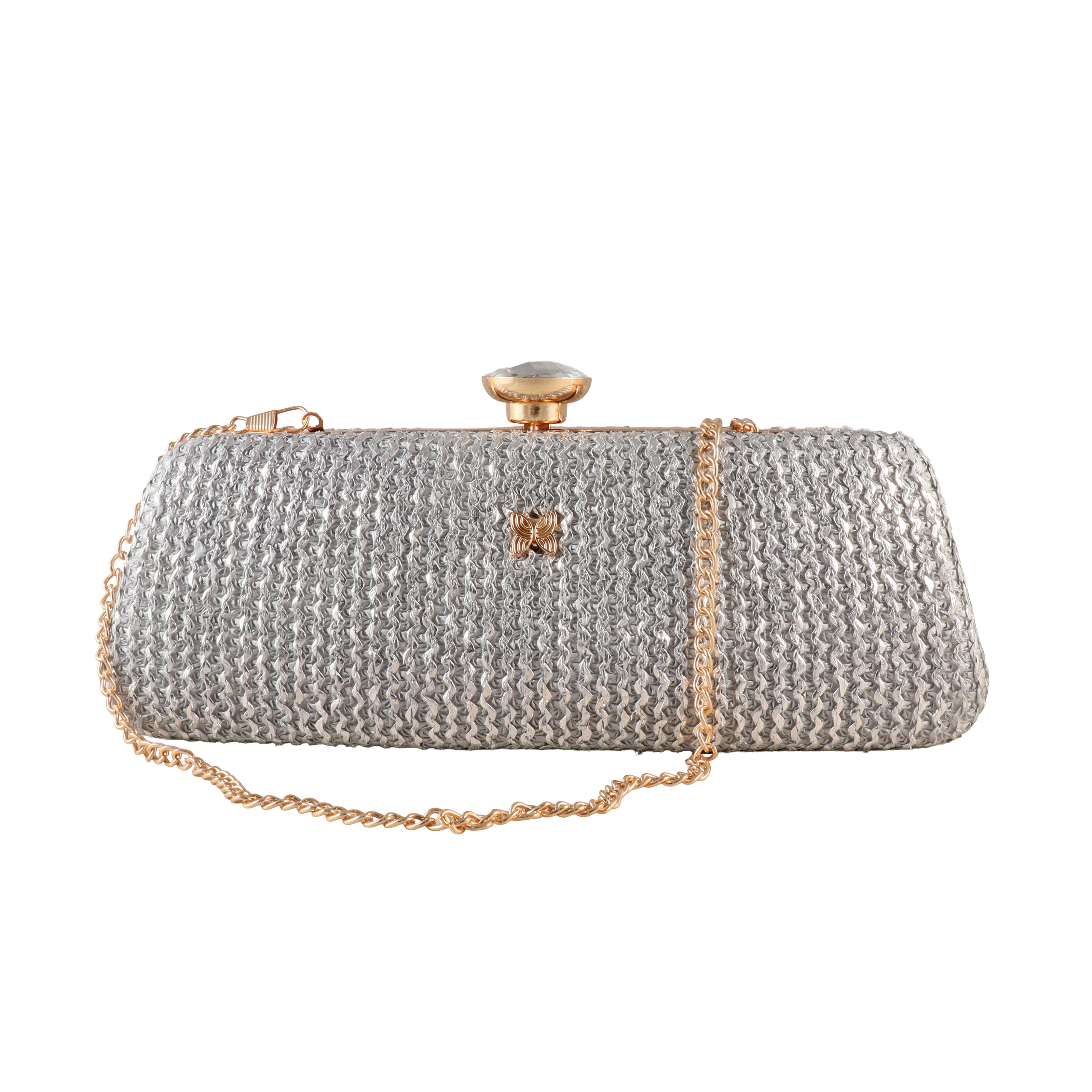 The Genevieve Crystal Cluster Evening Clutch