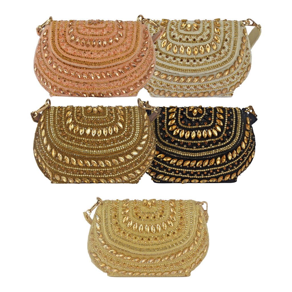The Maya Crescent Tassel Handbag