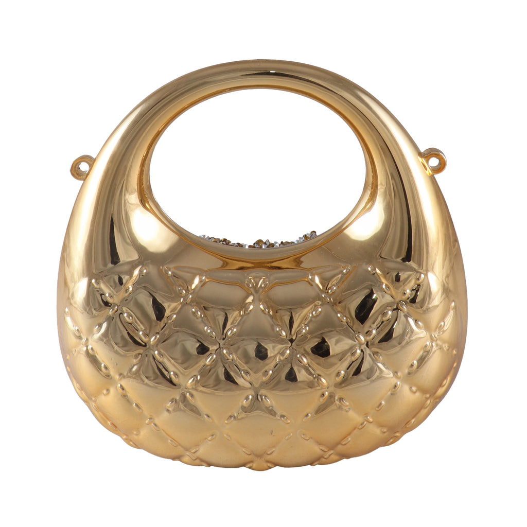 Elysian Lattice Crystal Top-Handle Clutch