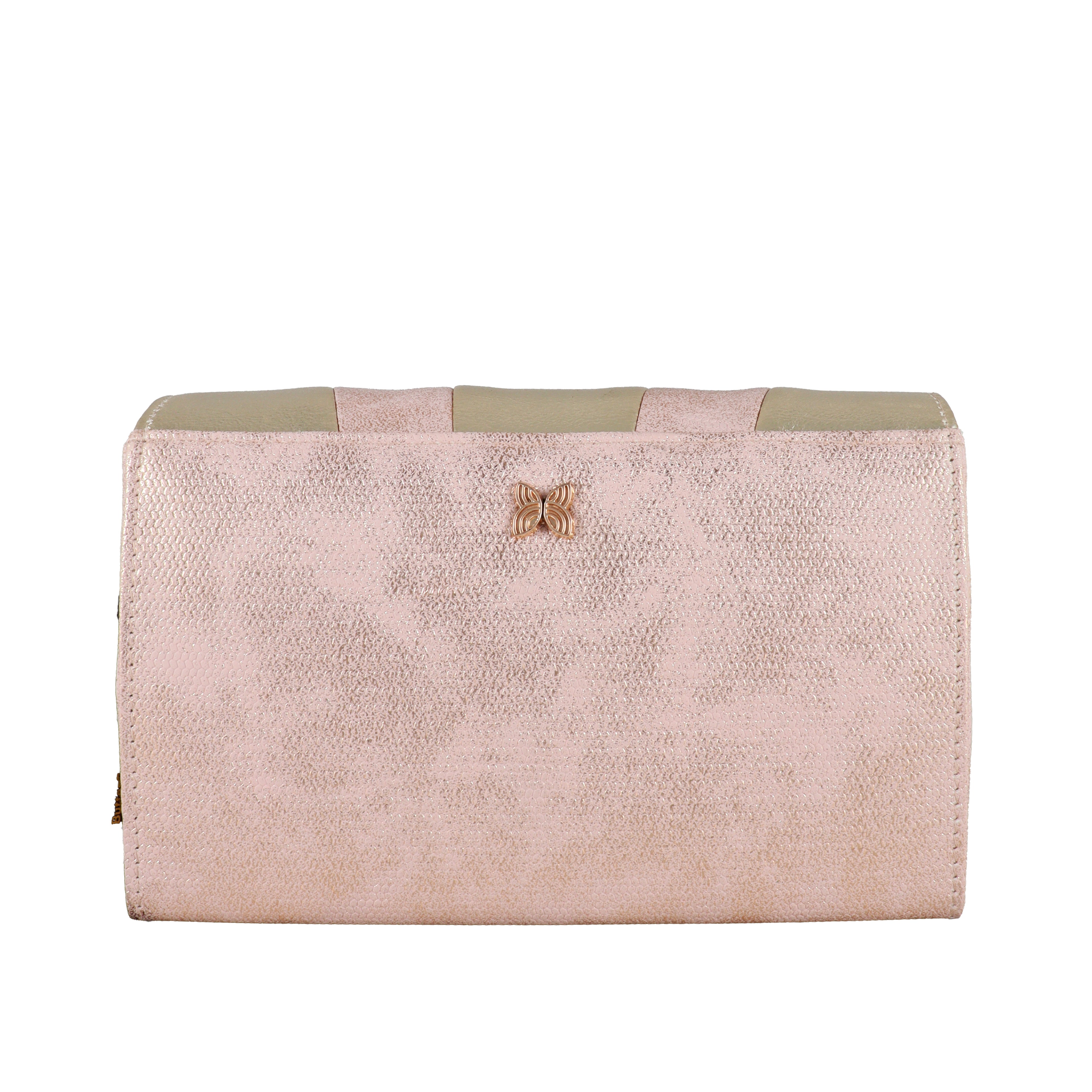 Aurora Crystal Metallic Clutch
