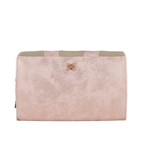 Aurora Crystal Metallic Clutch