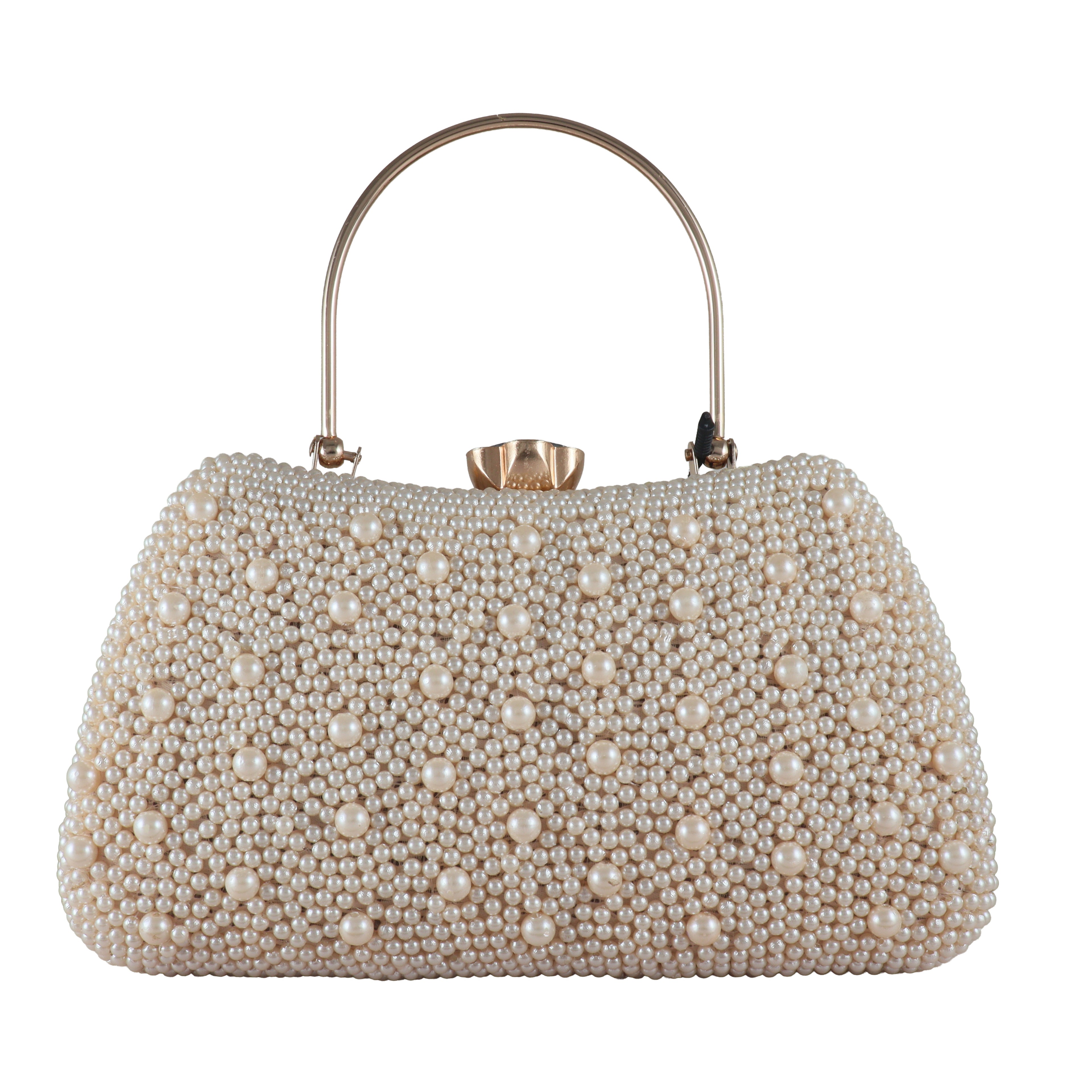 Classic Pearl Evening Bag for Weddings & Formal Events