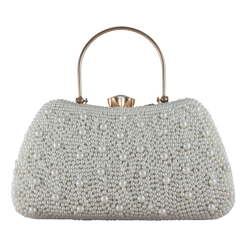 Classic Pearl Evening Bag for Weddings & Formal Events