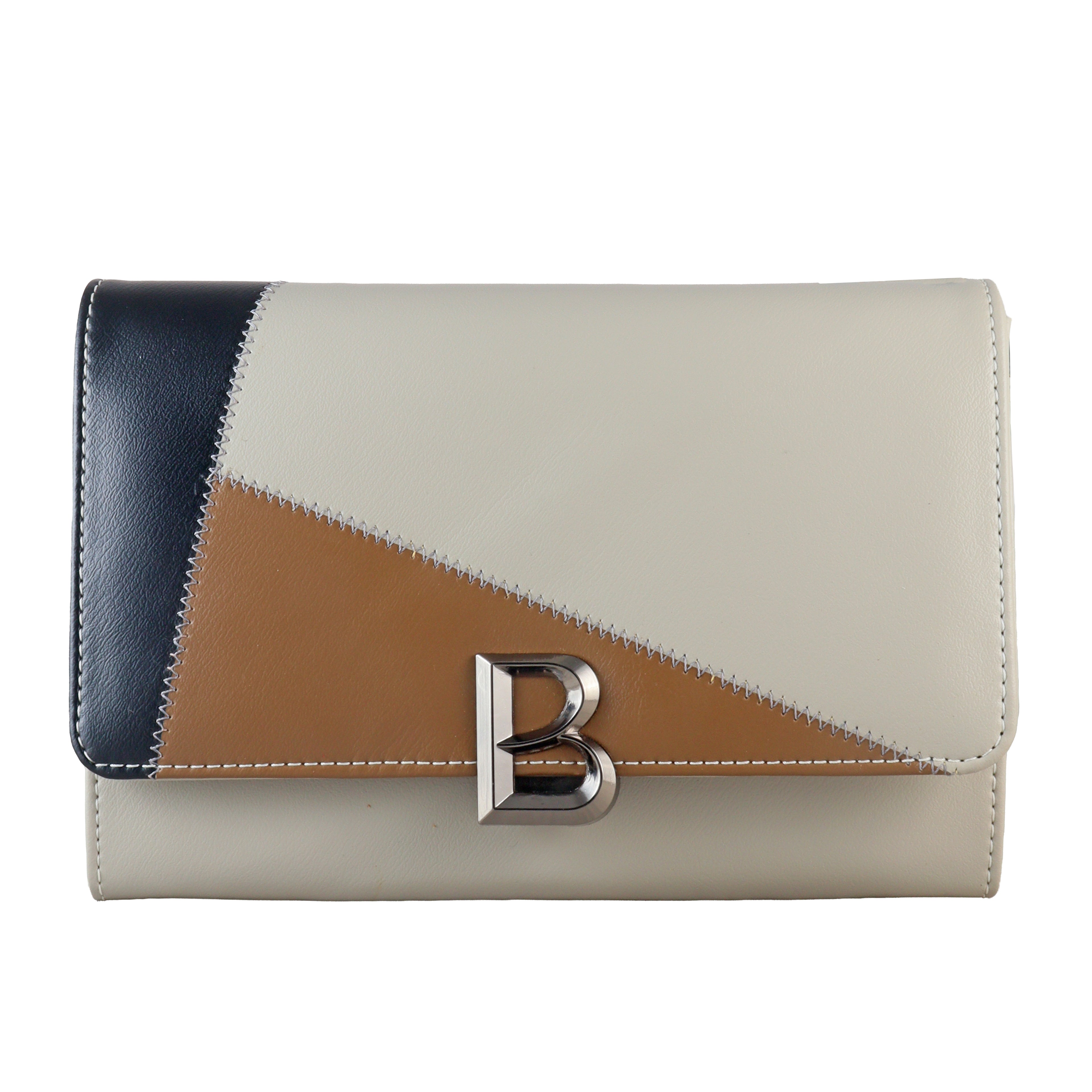 Retro Geo-Patchwork Crossbody Bag