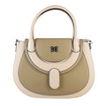 Butterfly Accent Two-Tone Top Handle Satchel