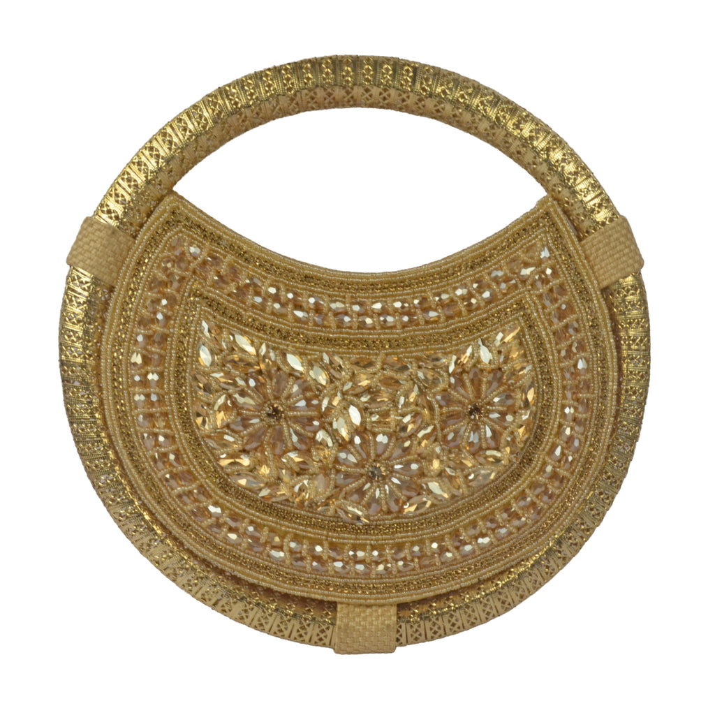 The Aura Crystal & Iridescent Evening Clutch