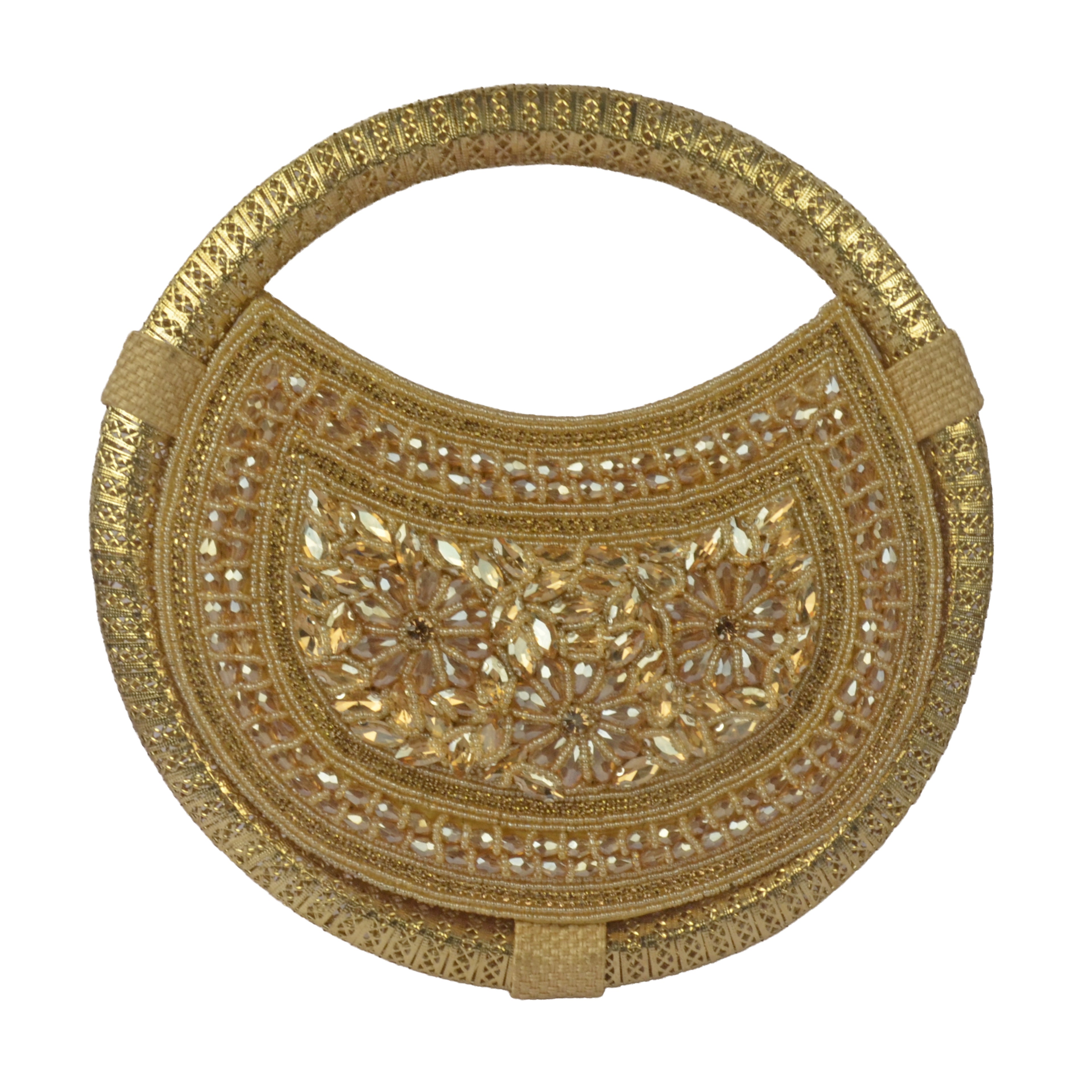 The Aura Crystal & Iridescent Evening Clutch