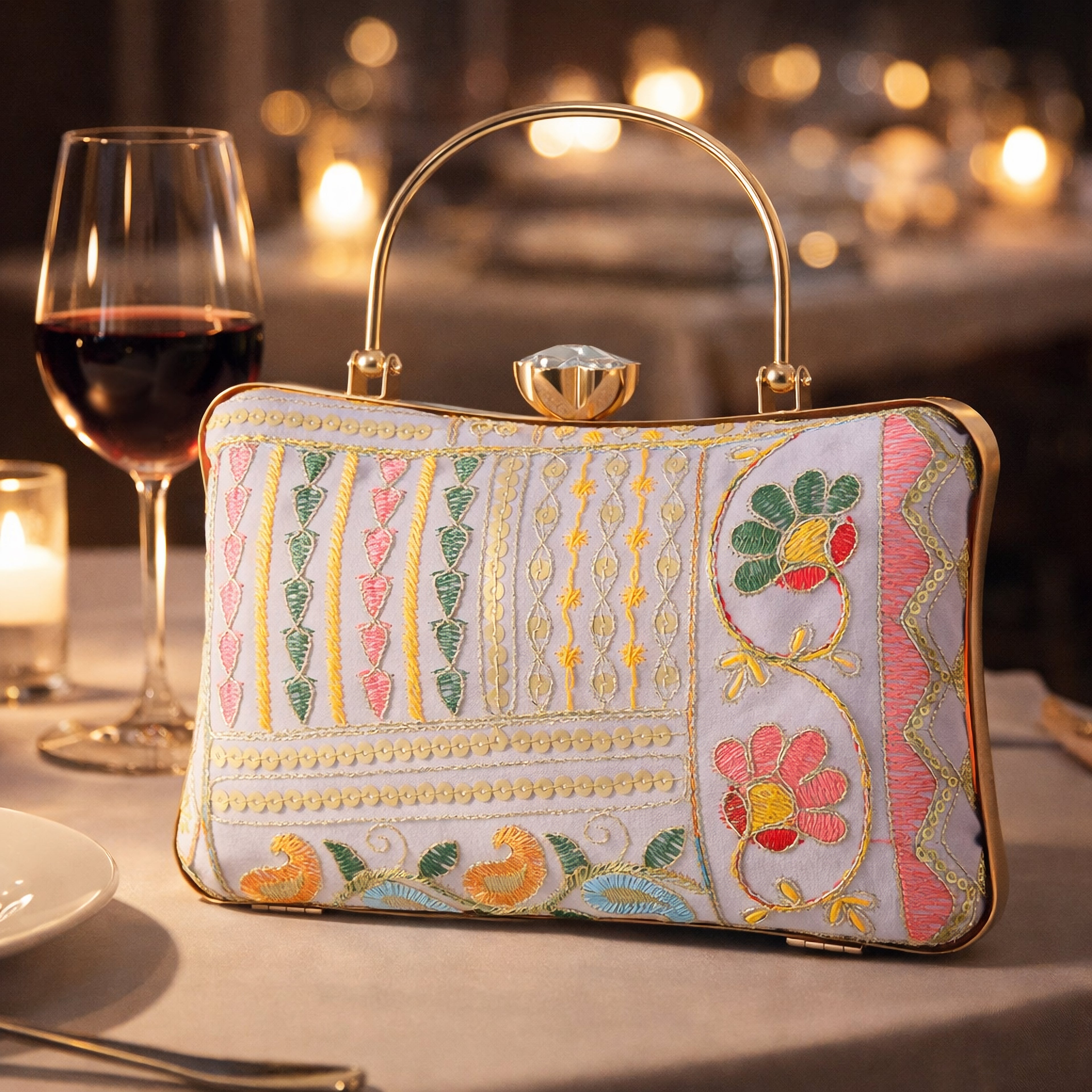 Butterfly Mini Crossbody – Chic Compact Box Bag with Signature Gold Chain