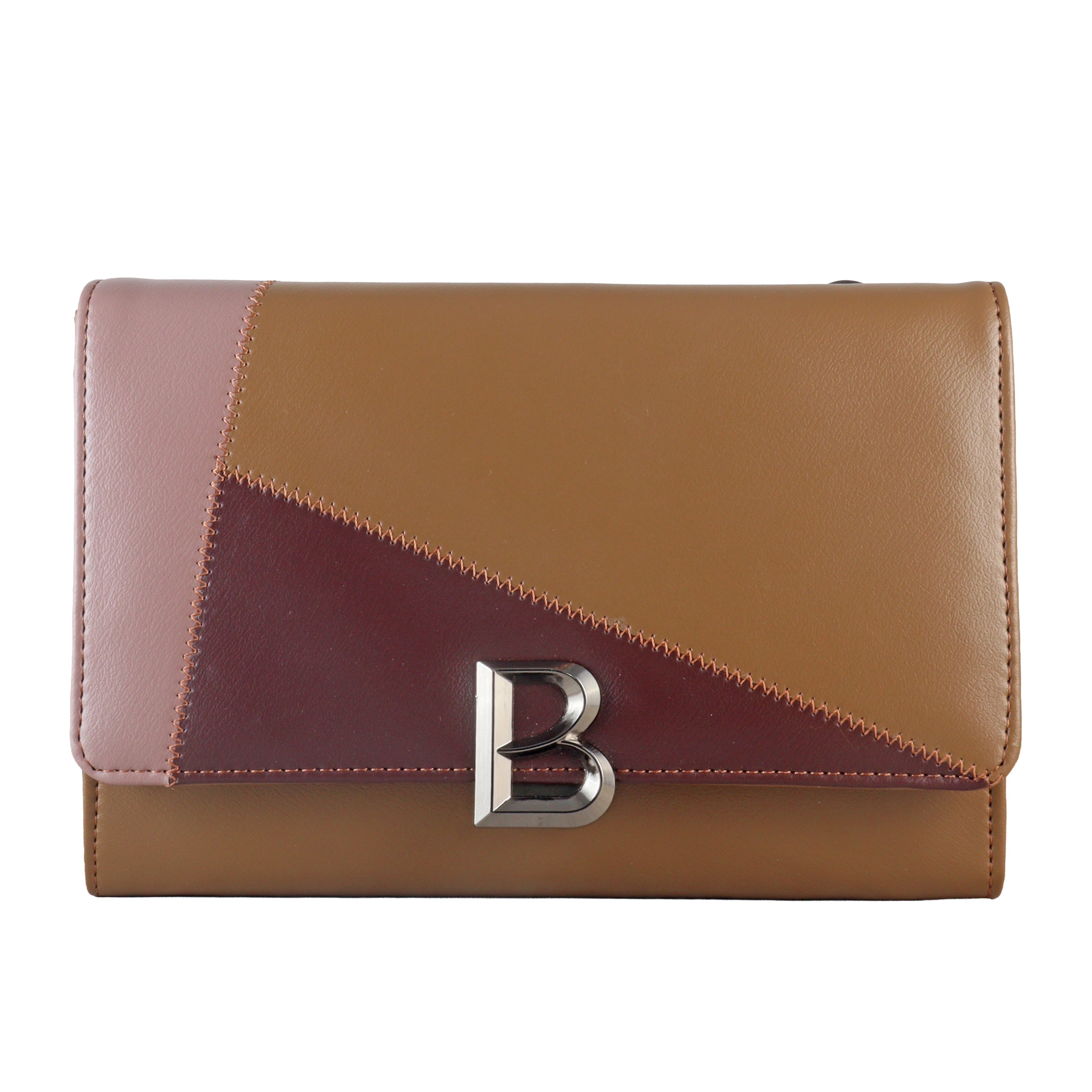 Retro Geo-Patchwork Crossbody Bag