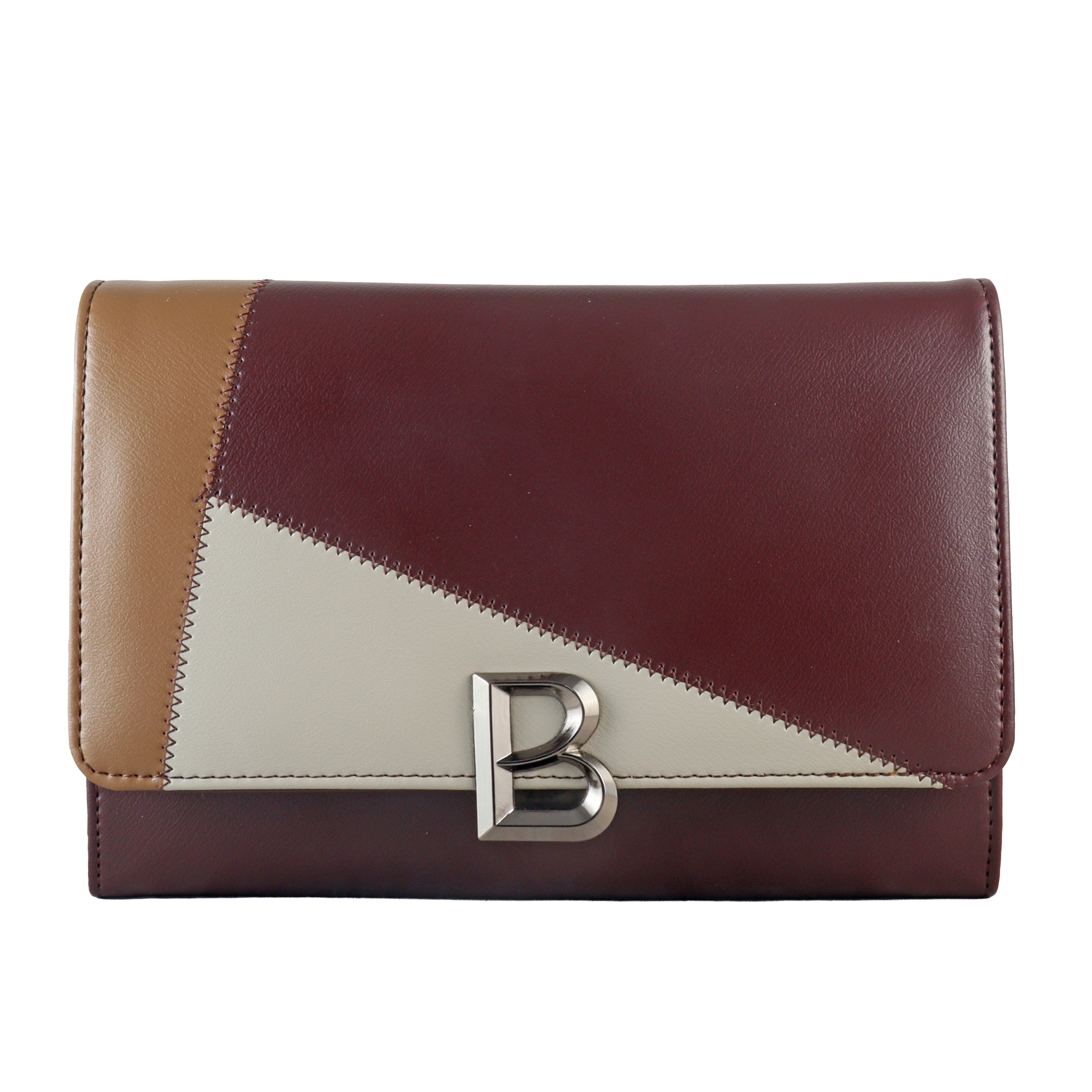 Retro Geo-Patchwork Crossbody Bag