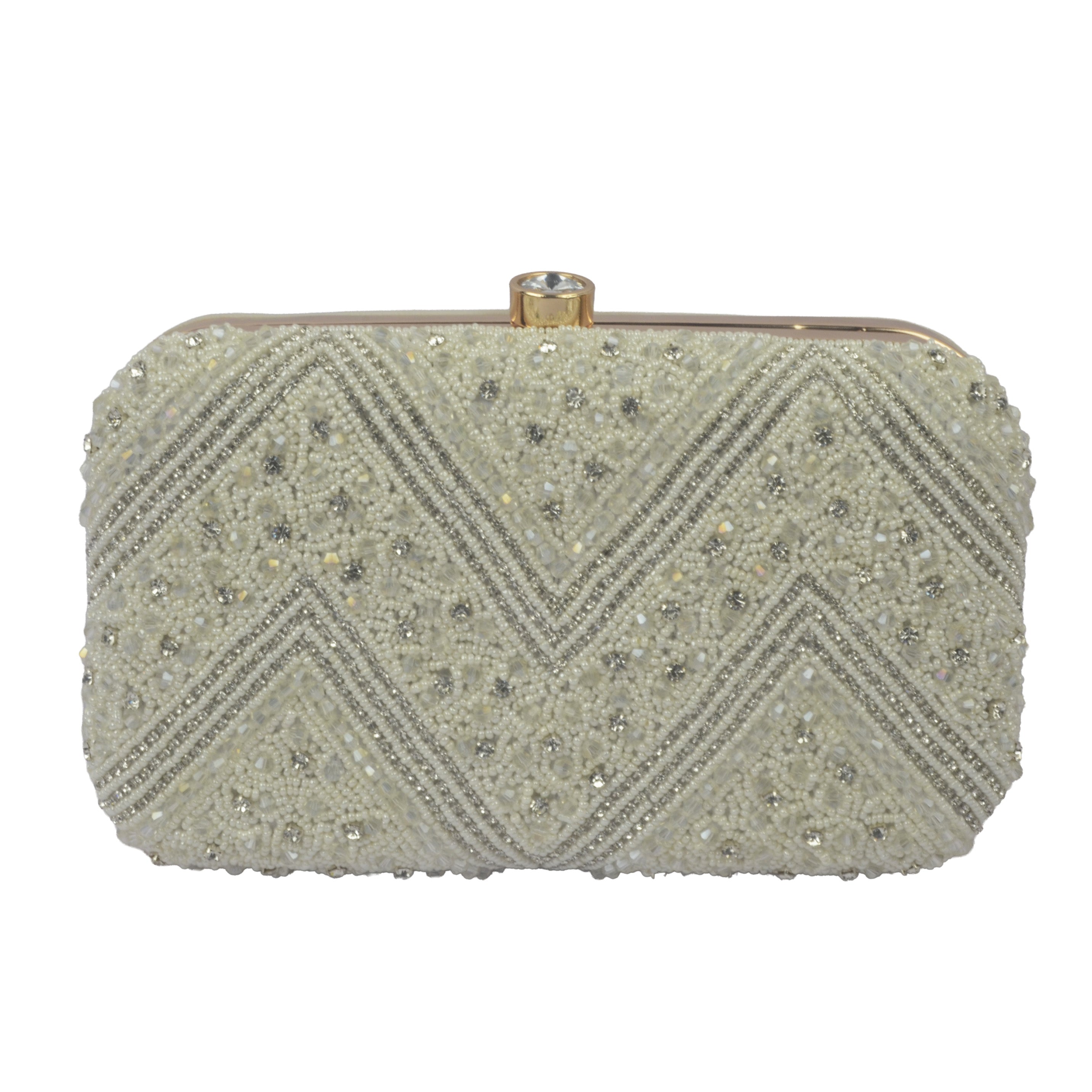 The Luminous Sunburst Pleated Evening Clutch
