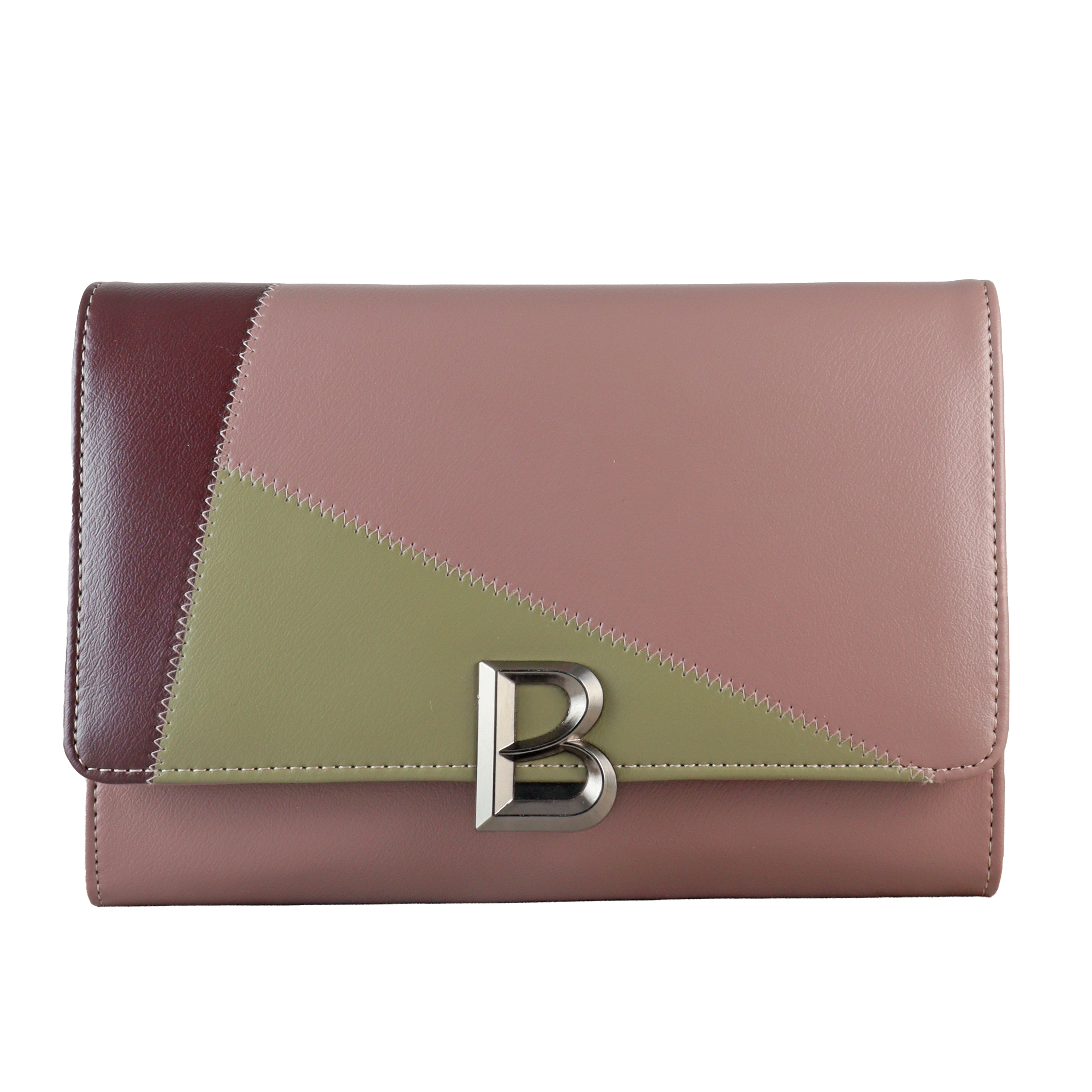 Retro Geo-Patchwork Crossbody Bag