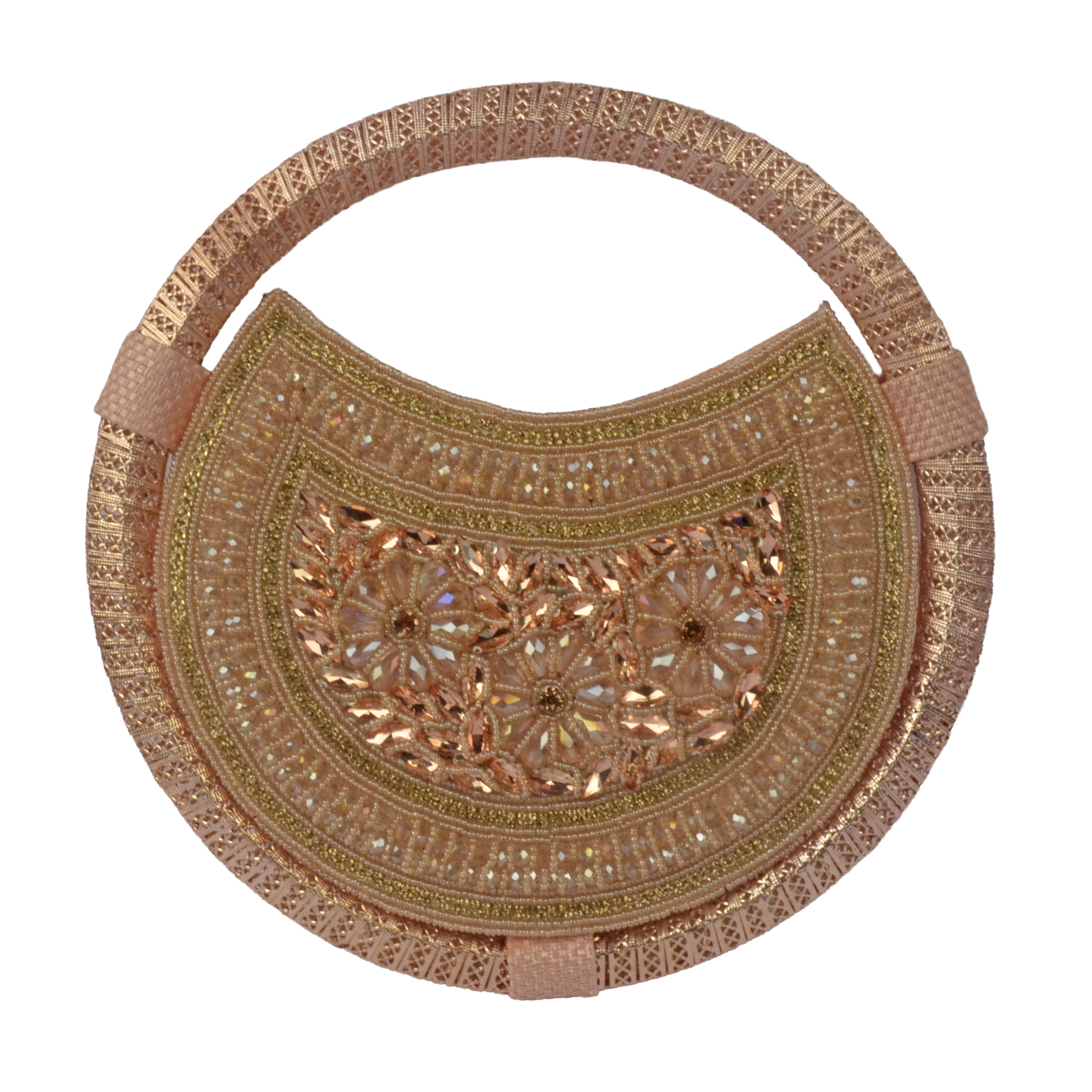The Aura Crystal & Iridescent Evening Clutch
